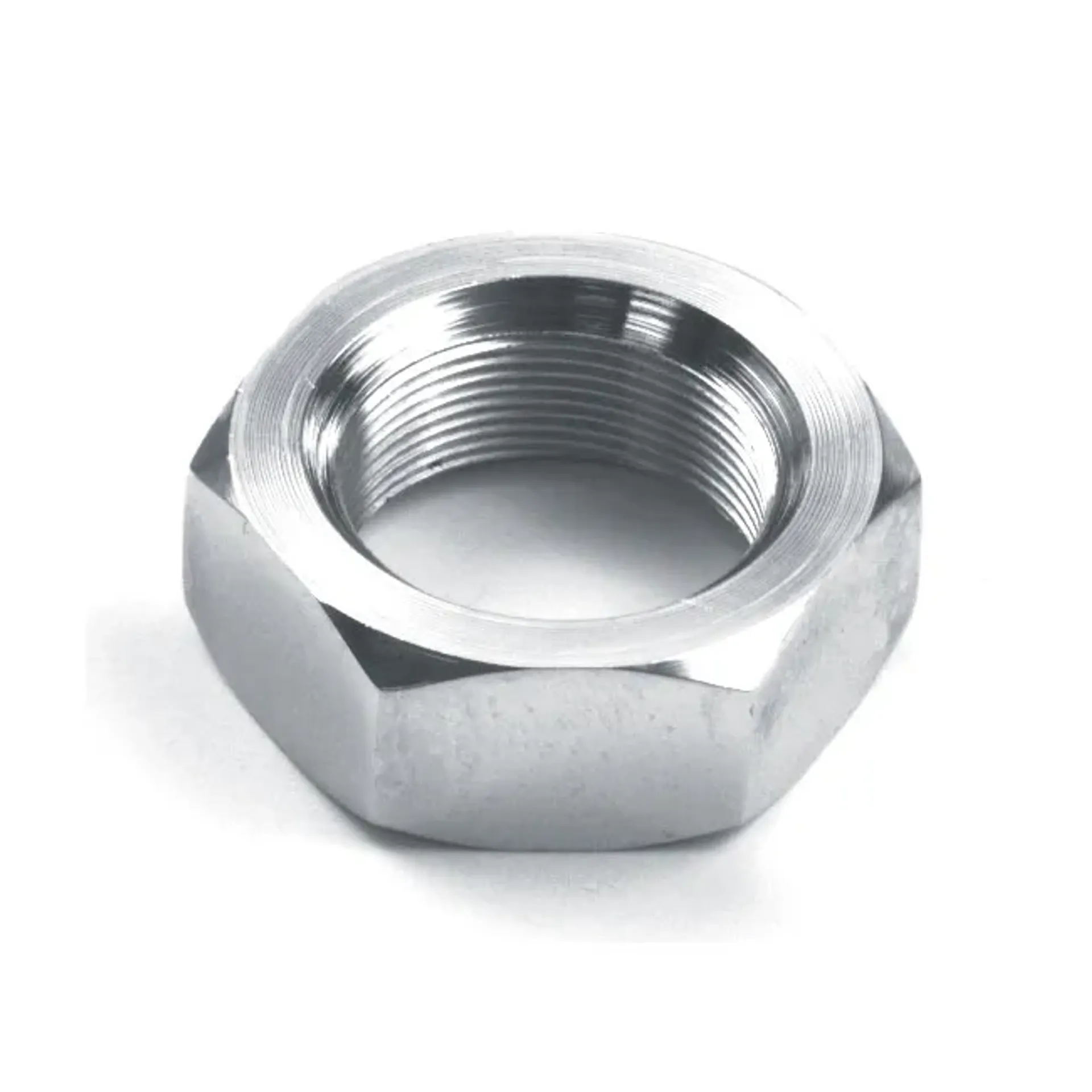 Fork stem nut. Chrome