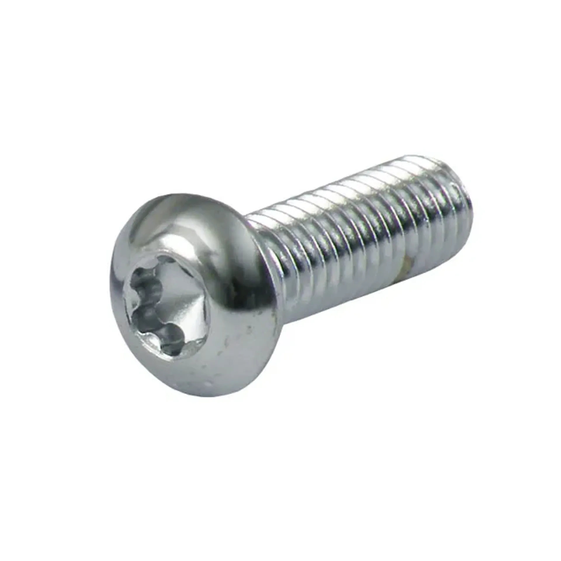 Chrome button torx bolt 1/4-20 x 1 1/2