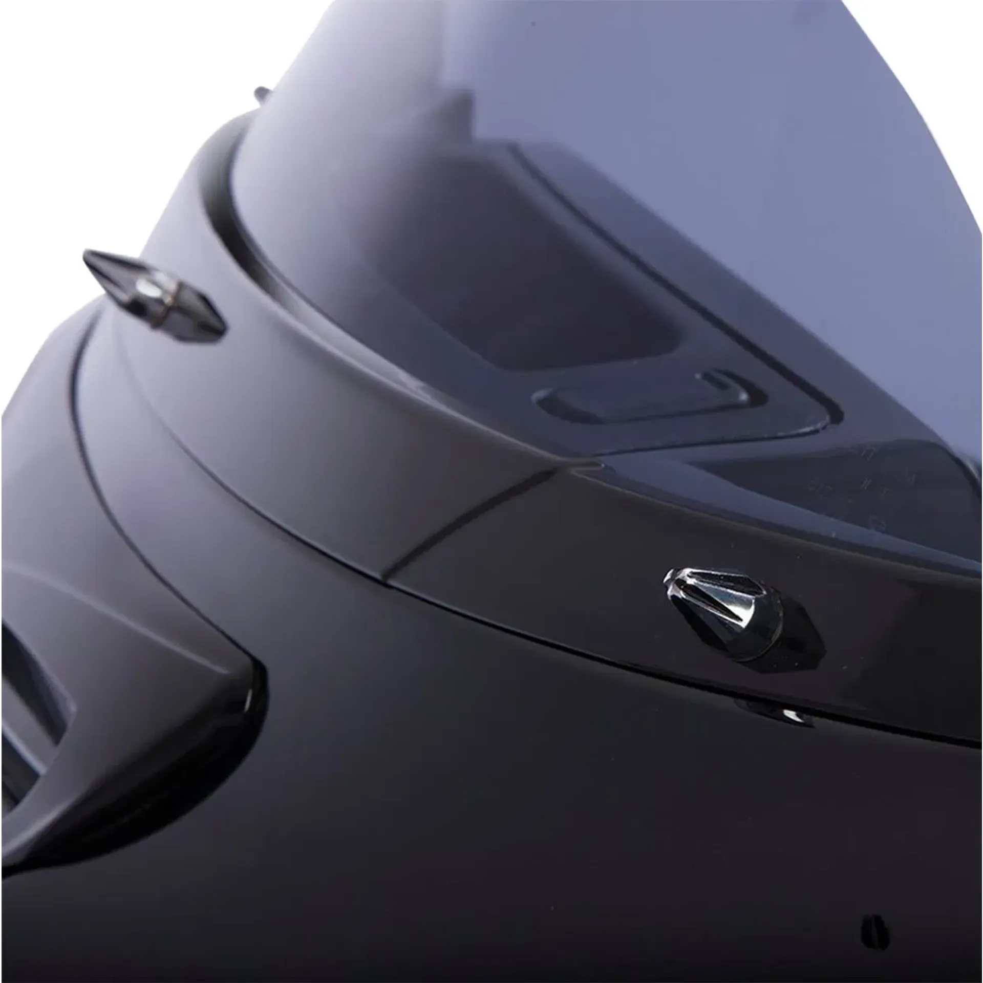 Windshield Screw Cap Kit Black/Chrome