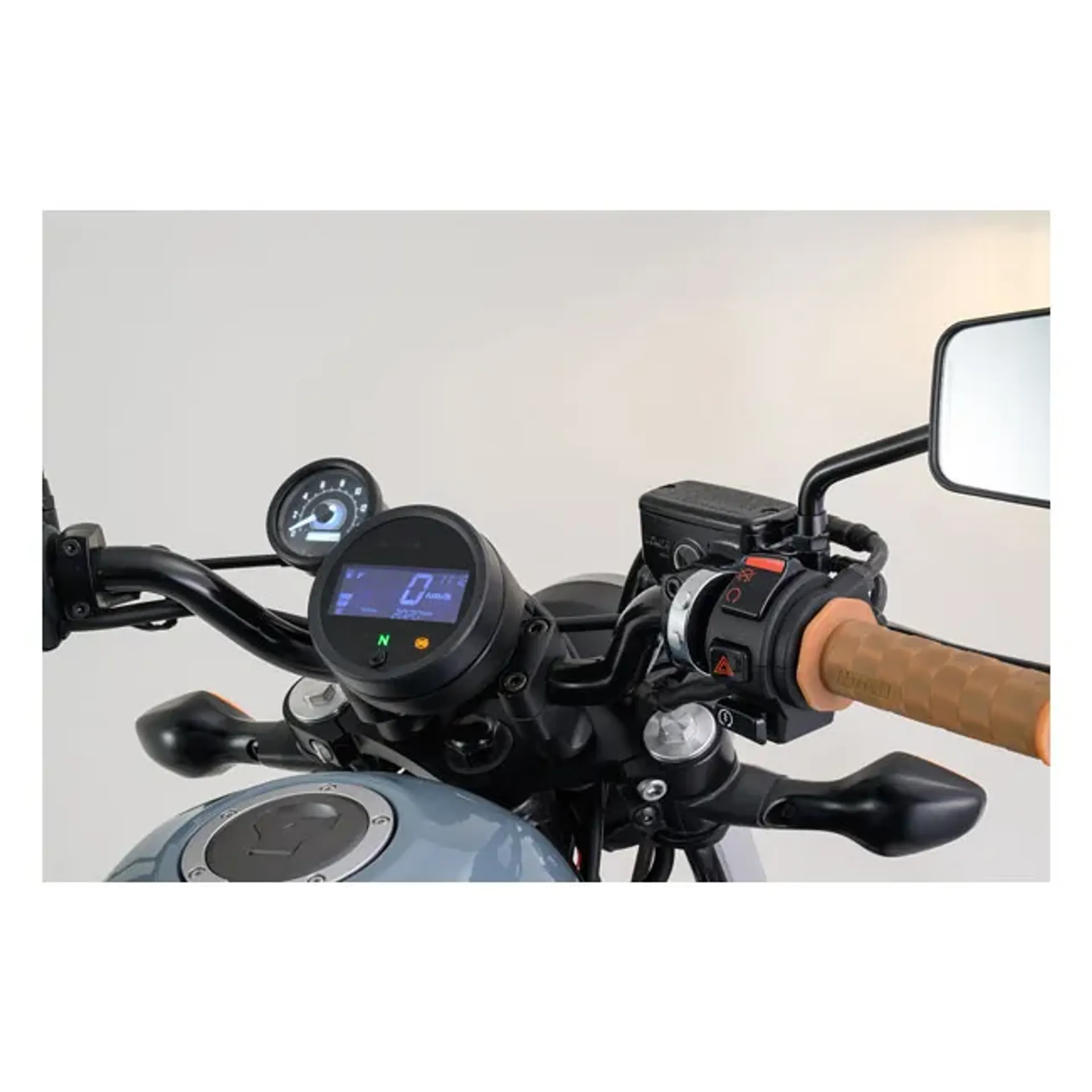 Daytona, dual button speedo handlebar switch. Chrome