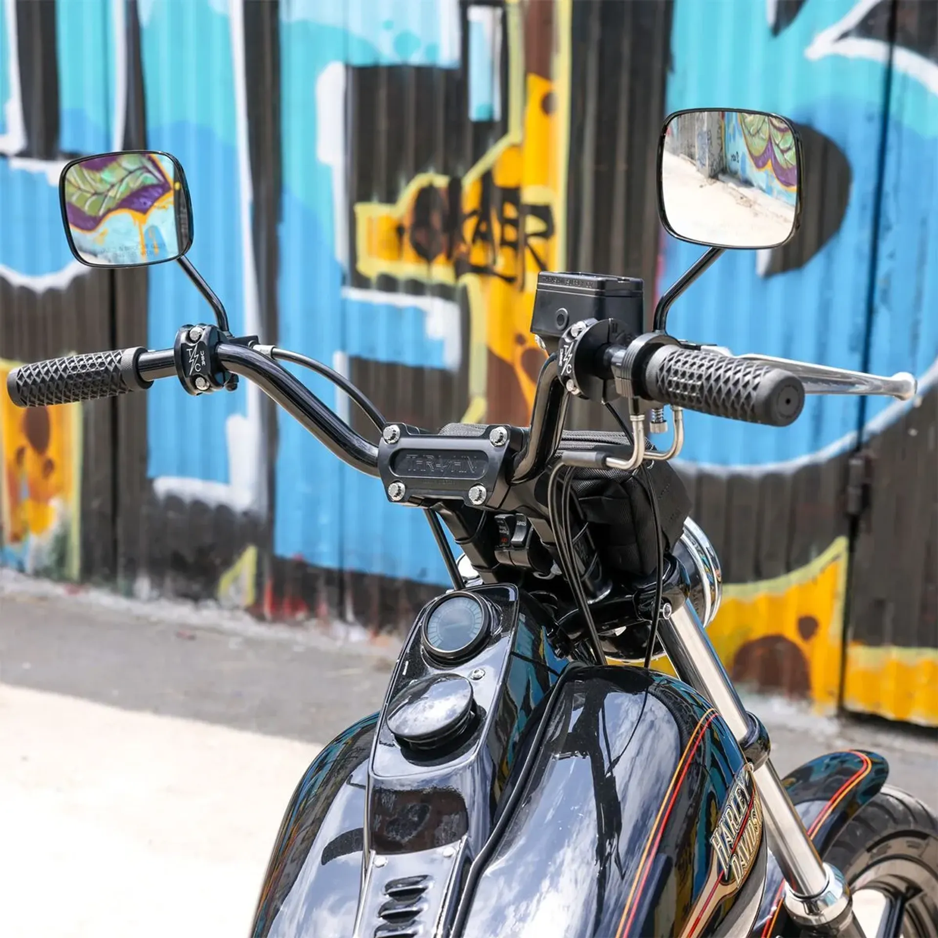 Black 6-1/2″ Pullback Handlebar Riser