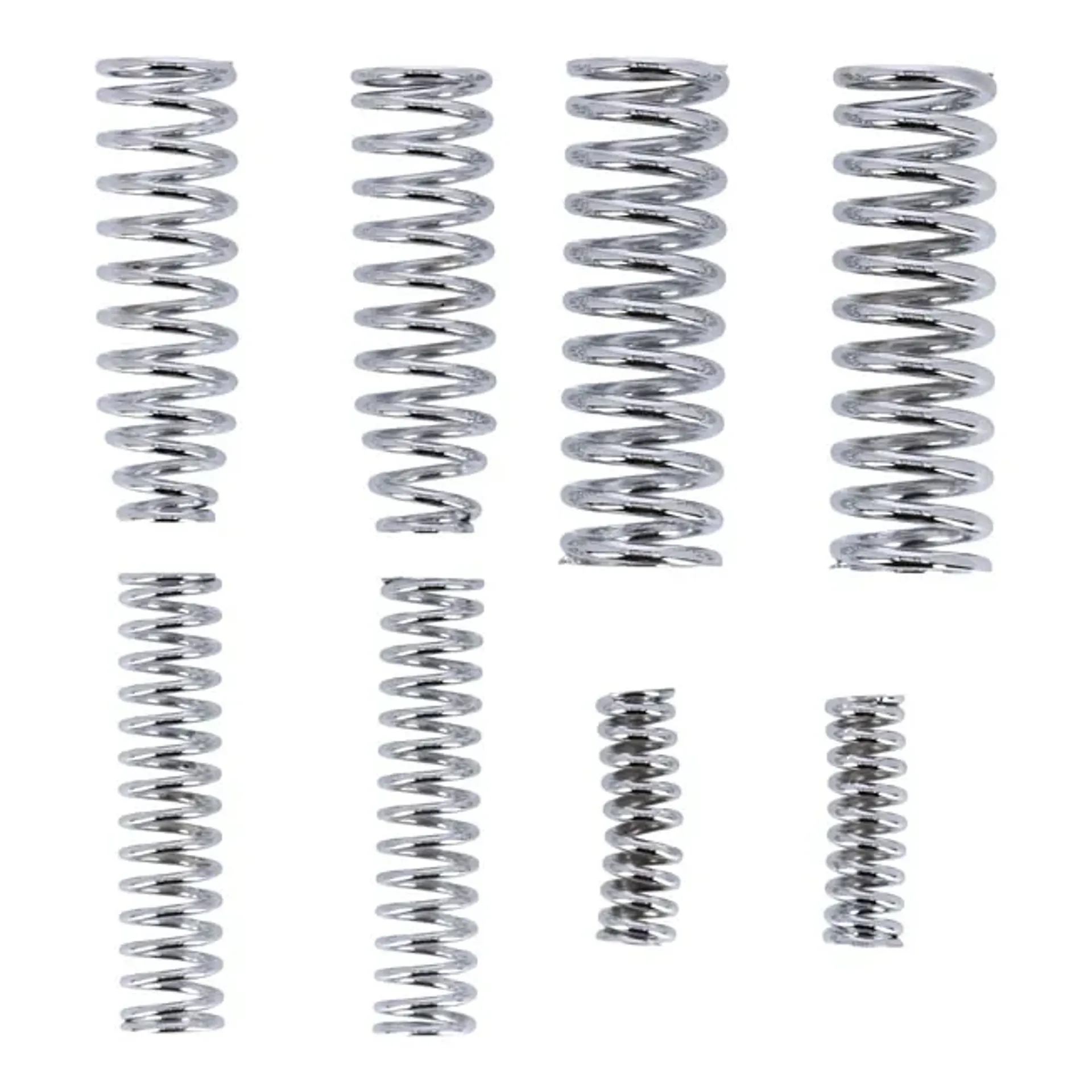 Heavy Duty 8-spring set for early Springer forks. Chrome