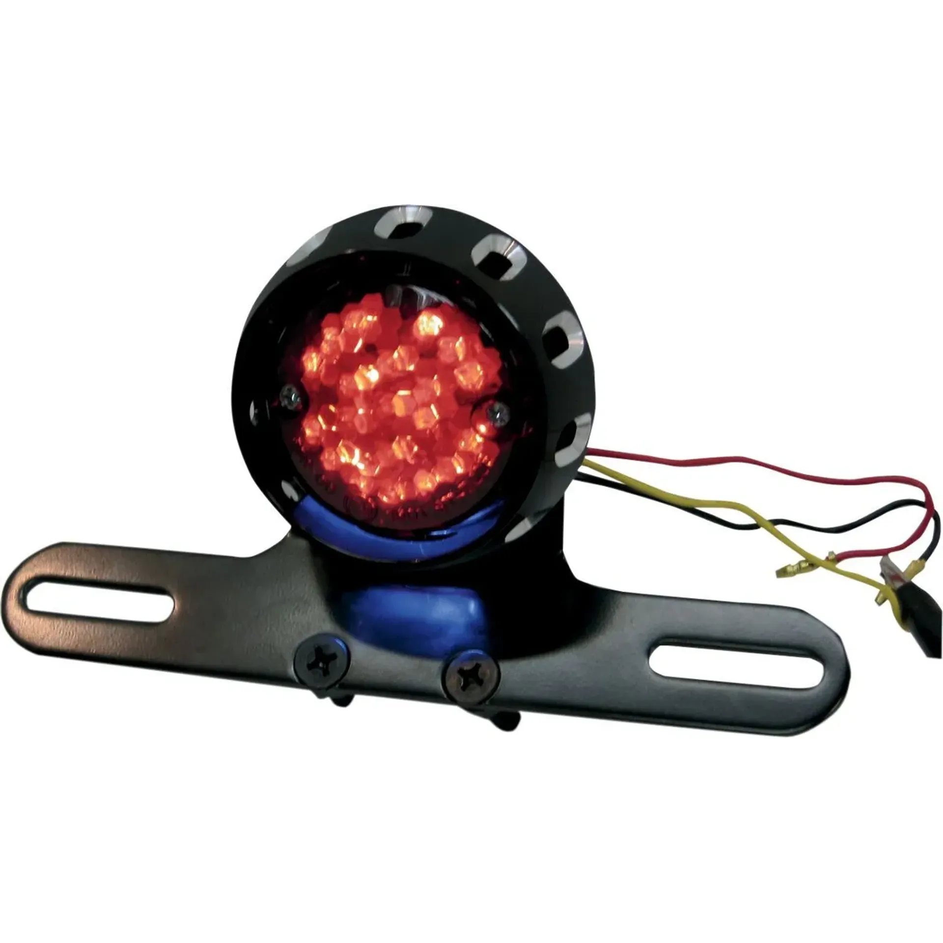 Custom Bobber Led Taillight And License Plate Mount Black