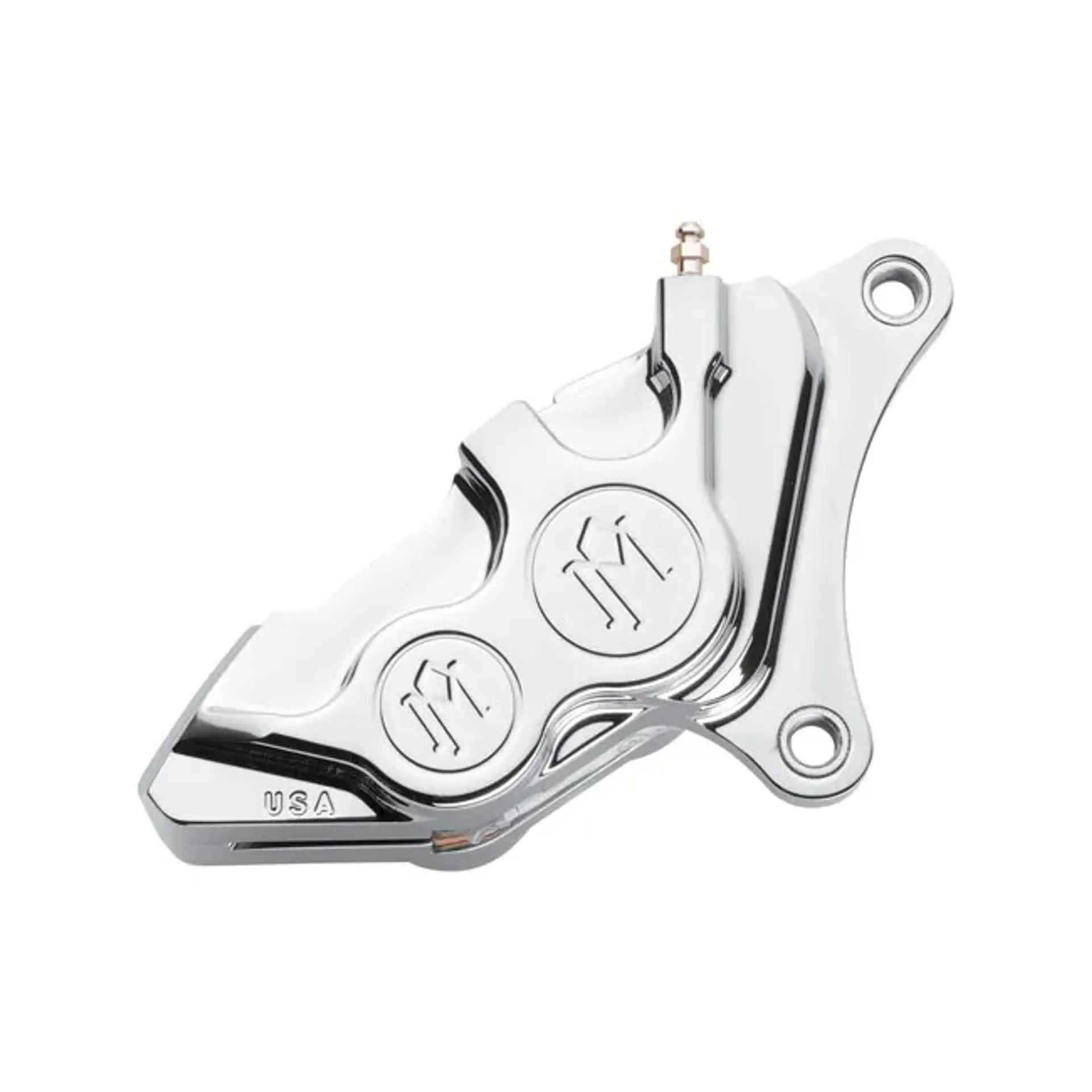 PM, 4-p 137x4b caliper. Bolt-on, 11.5" right front. Polished