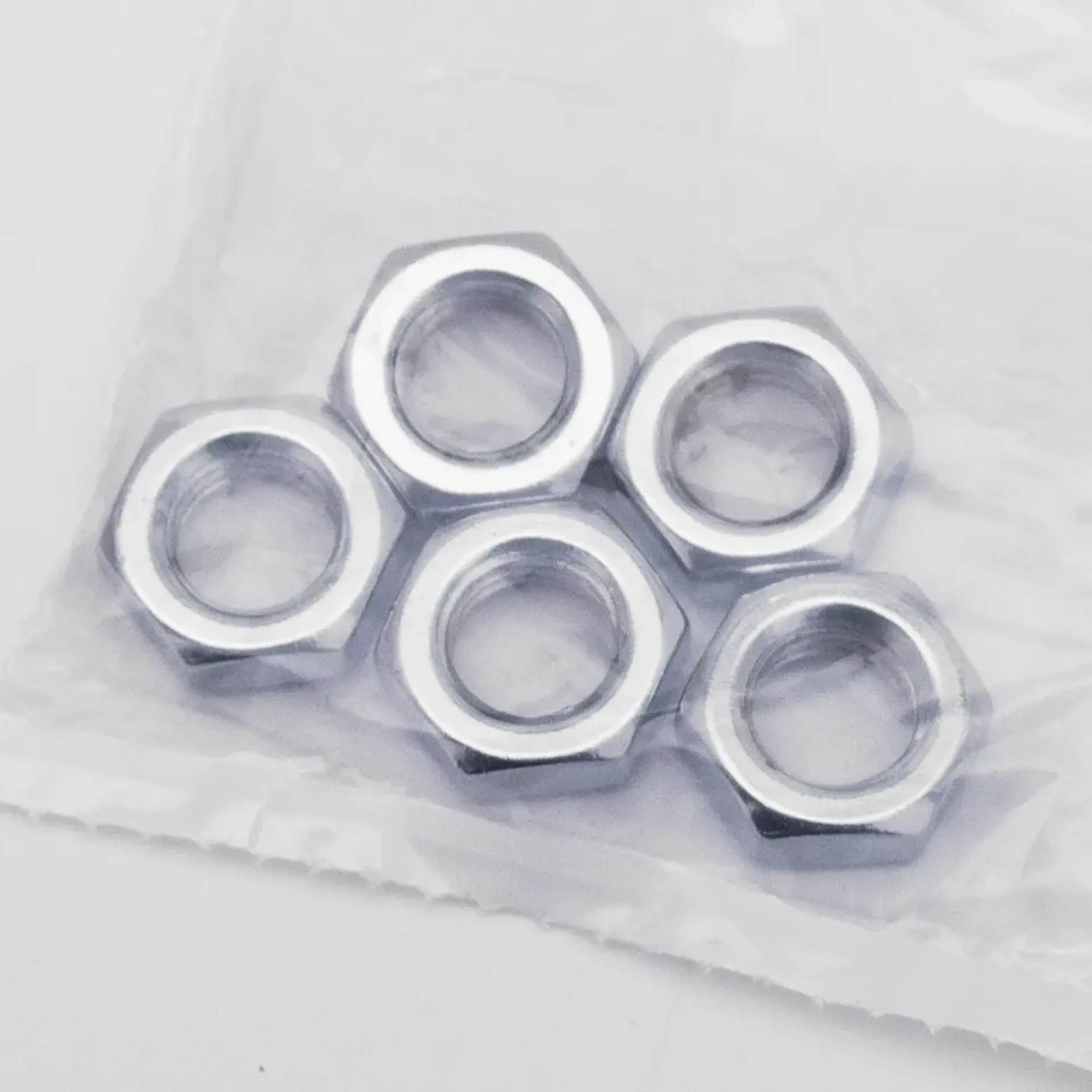 5Pck Jam Nut 1/2-13, UNC