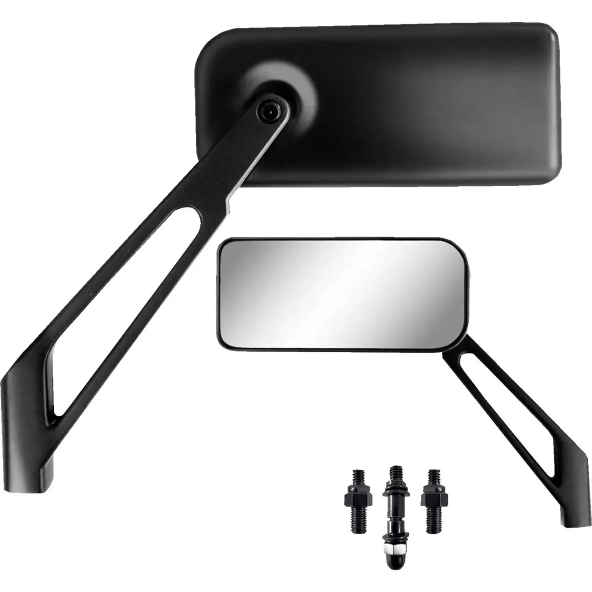 Mirror Pu Rect Lopro Blk