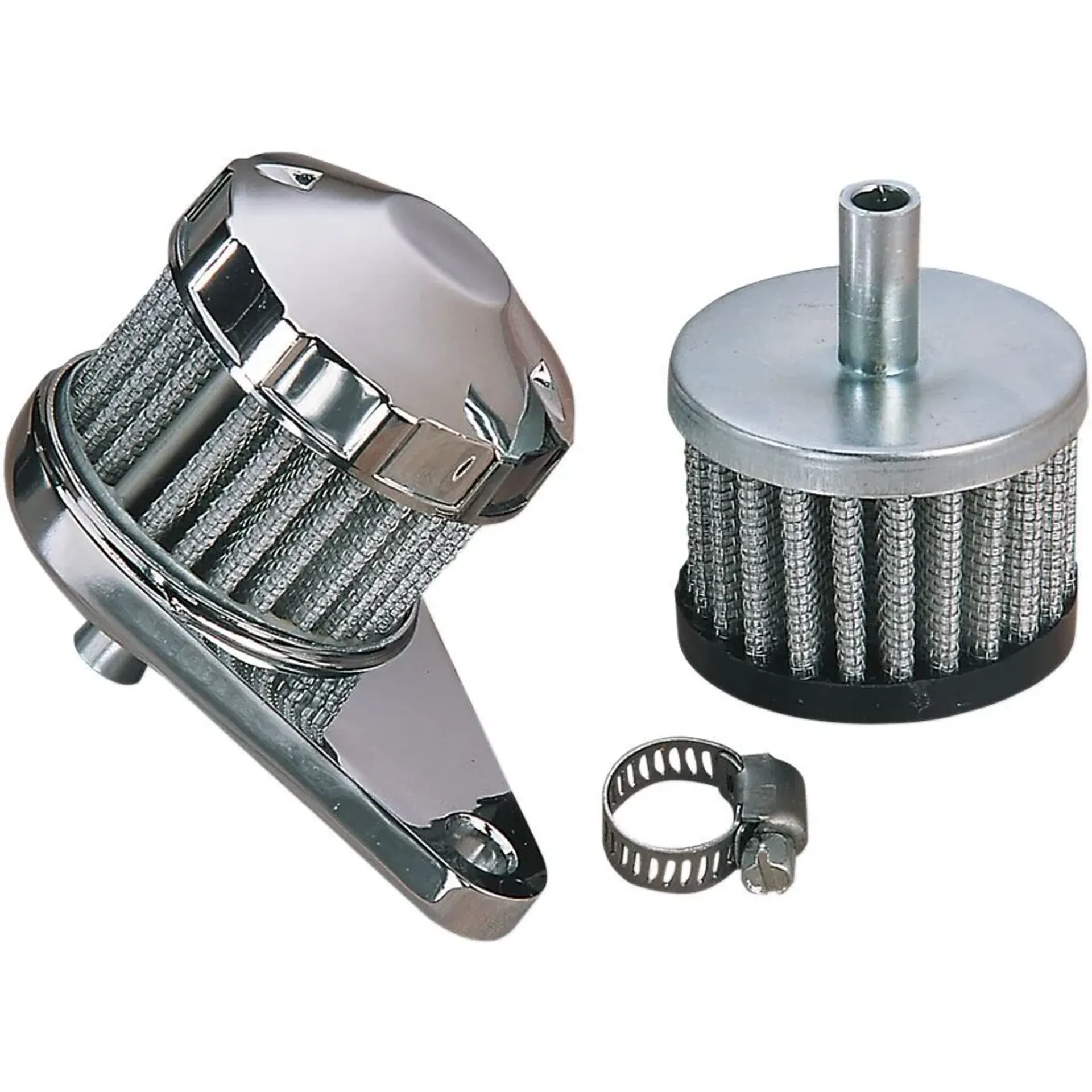 Crankcase Breather Filter Chrome