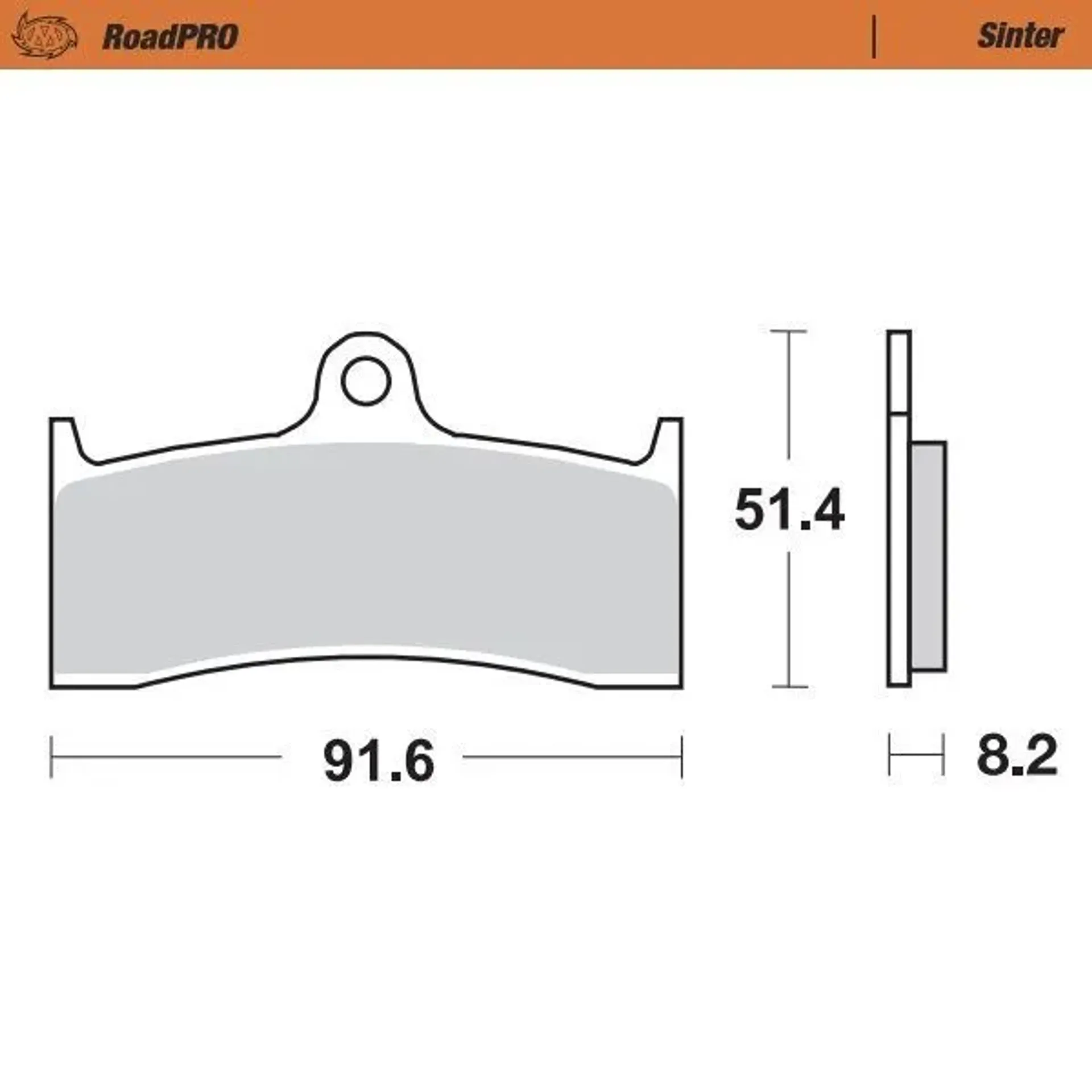 Brake Pad Roadpro Sinter
