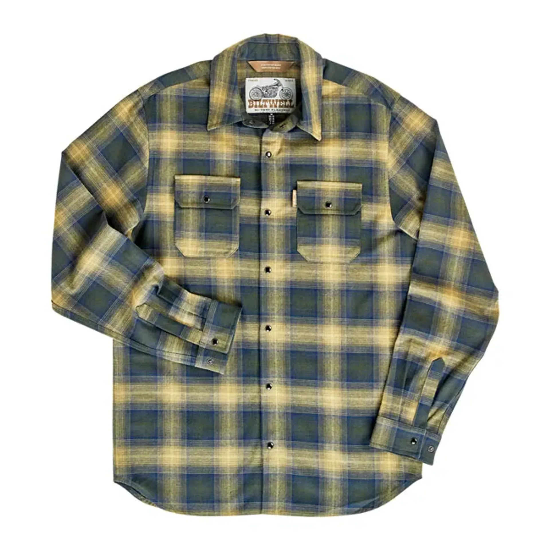 Biltwell Hi Test Flannel shirt moss