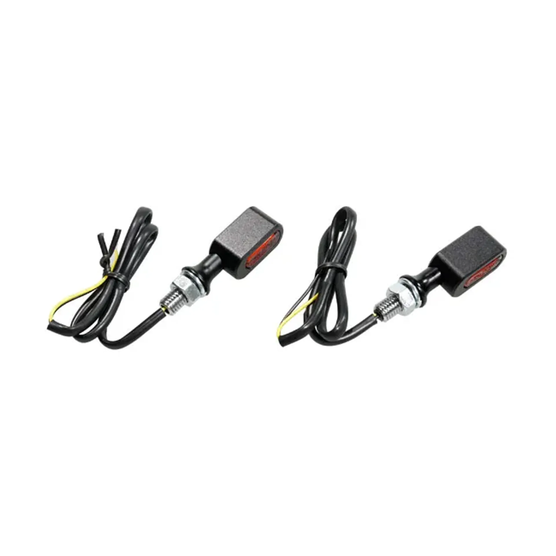 Fastline, LED turn signal set. Black, amber lens