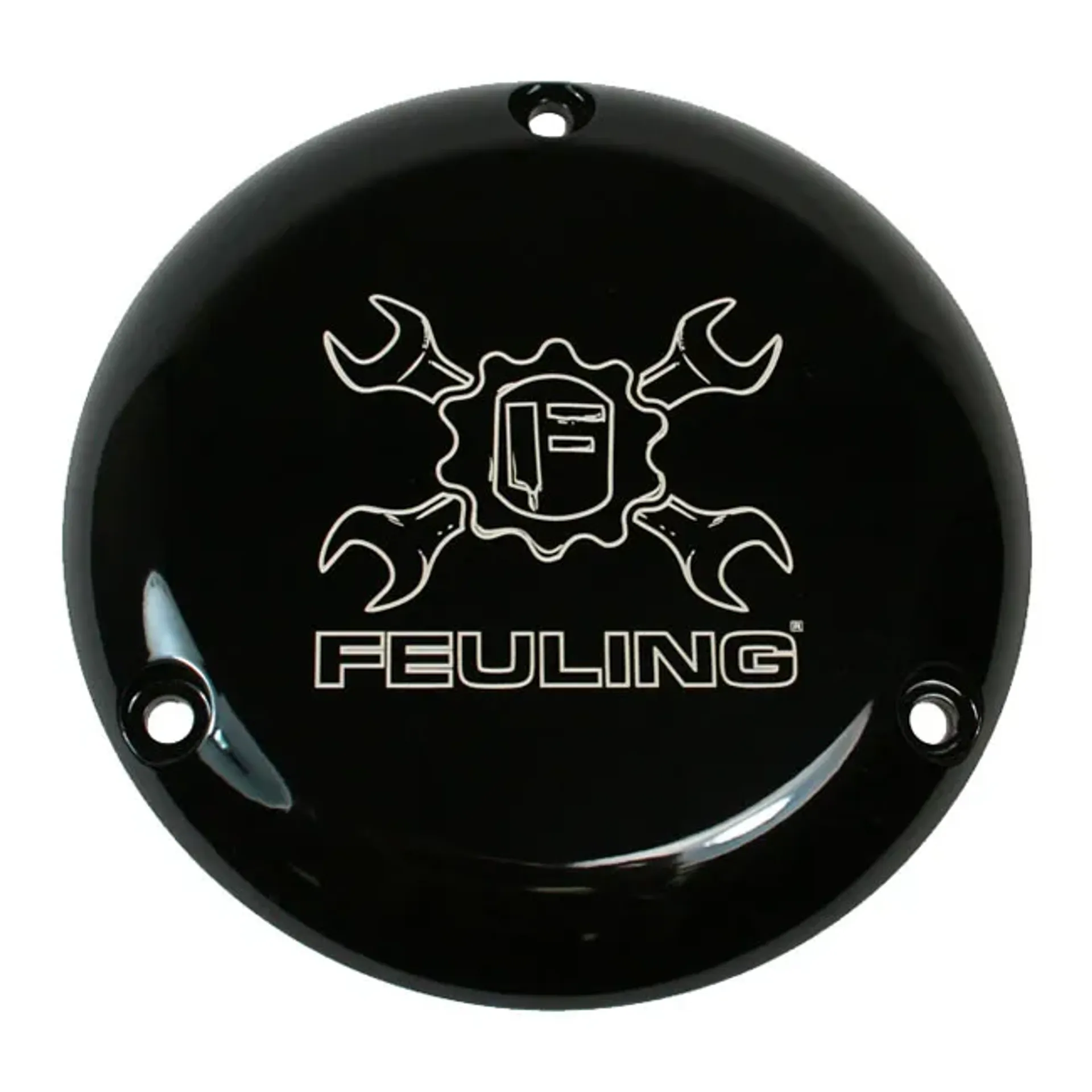 Feuling, derby cover. Gear Cross Wrench. Black CC