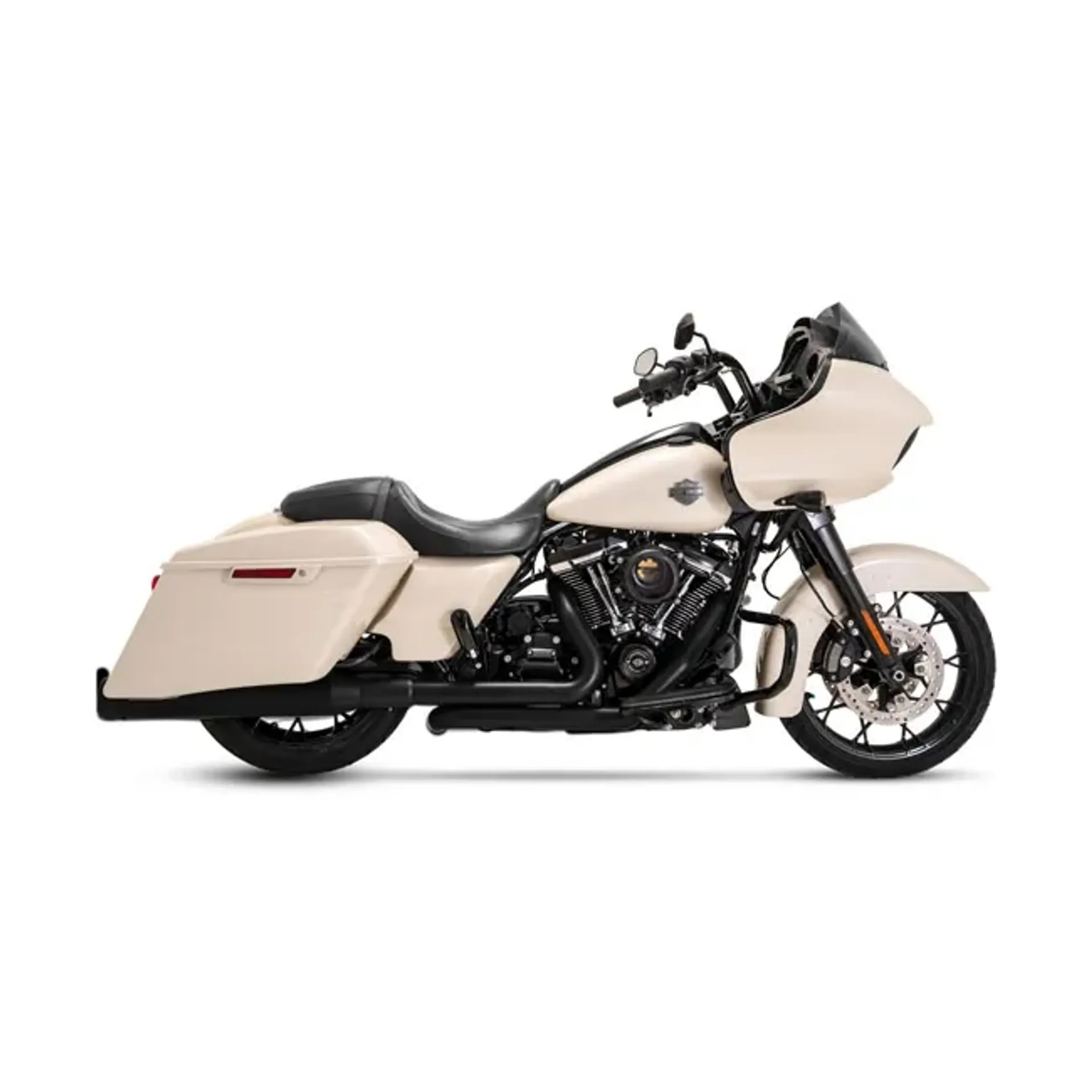 Vance & Hines, PCX Dresser Duals crossover headers. Black