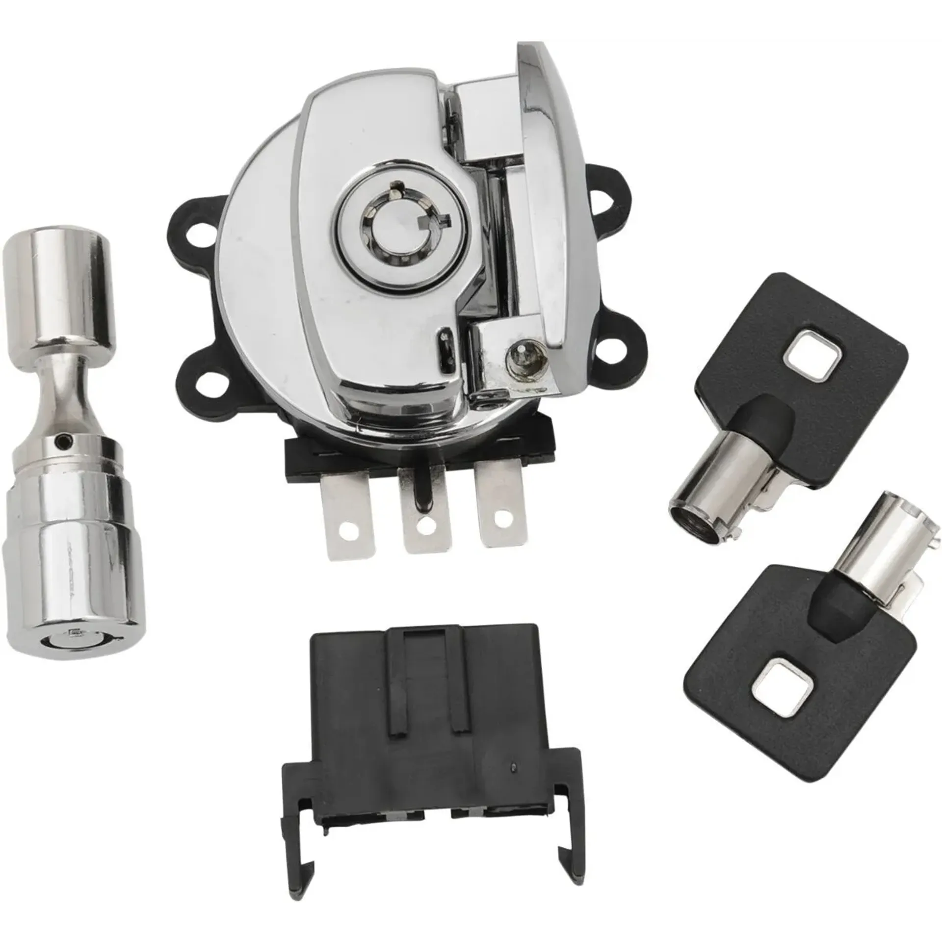 Chrome Side Hinge Ignition Switch With Fork Lock