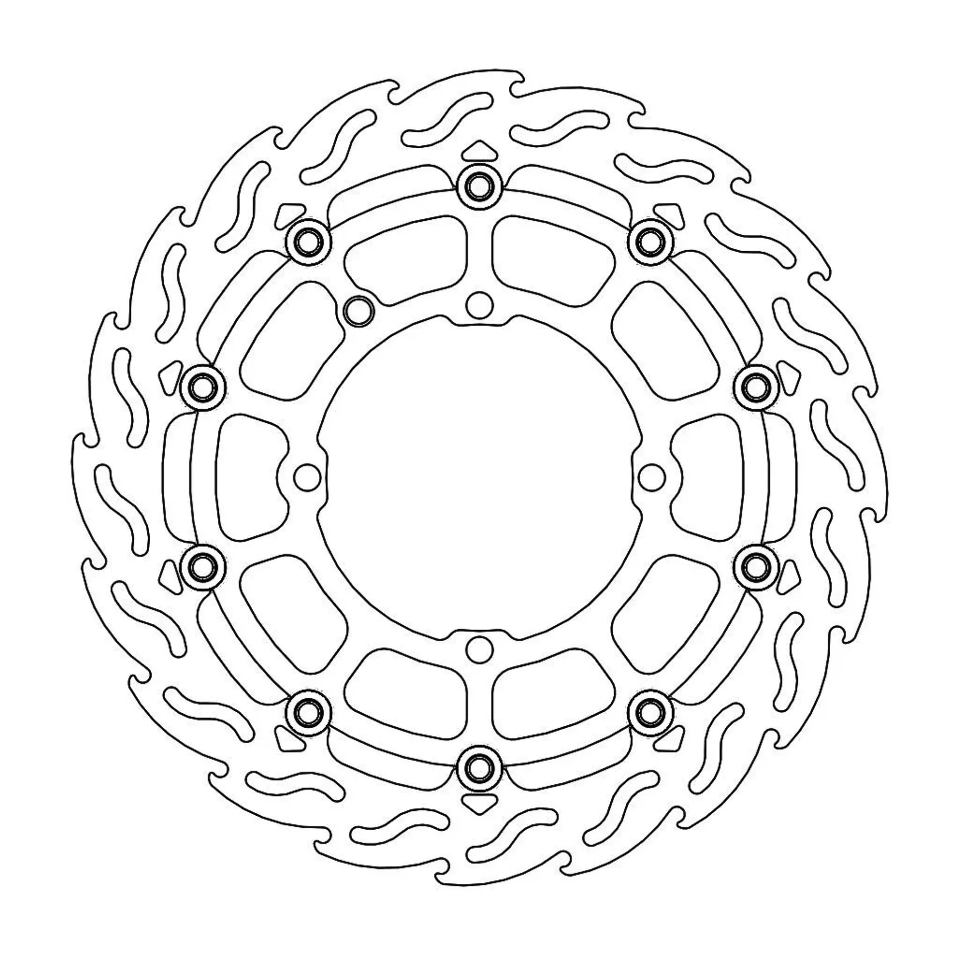 Brake Rotor Fixed Flame Front