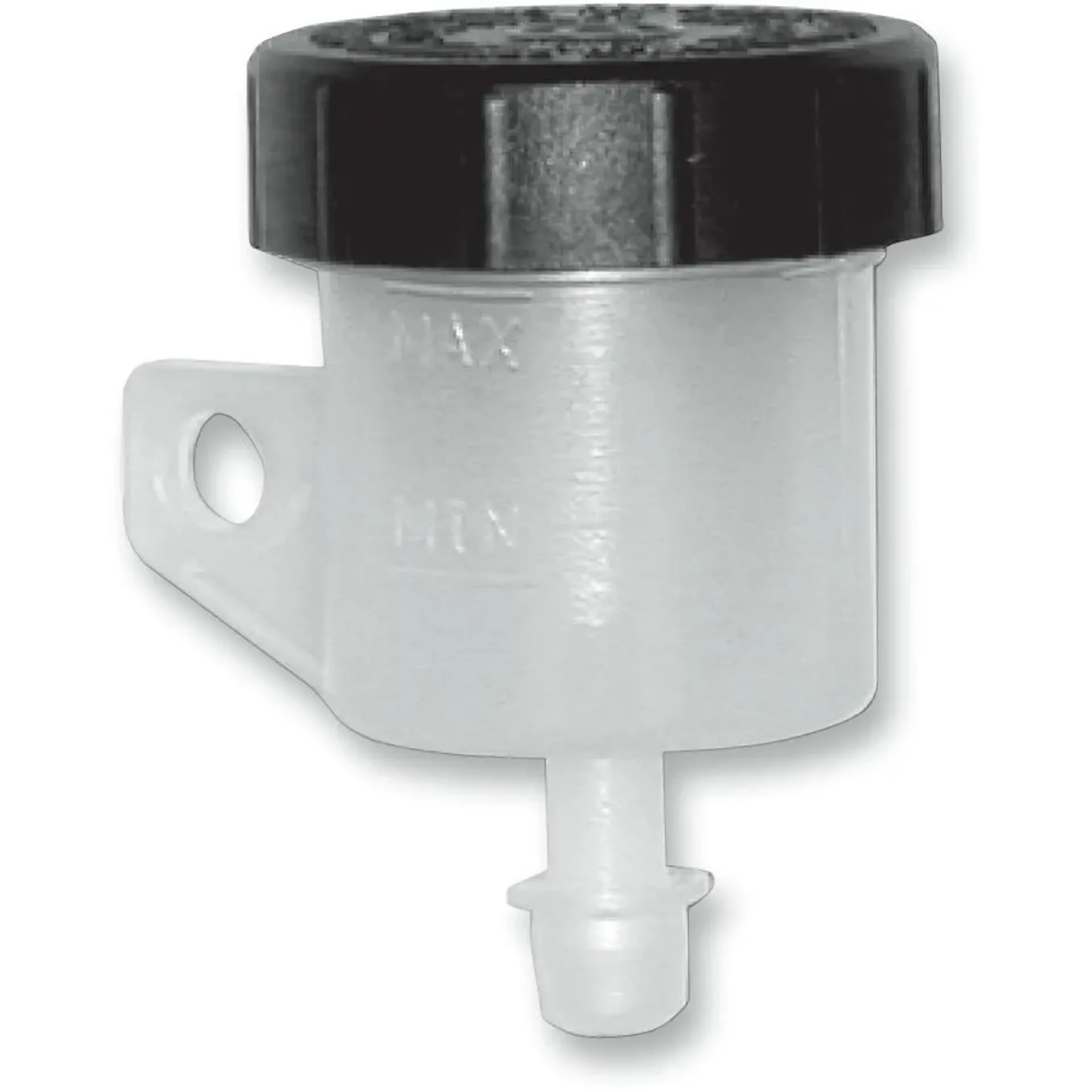Brake Fluid Reservoir 15Ml Plastic White W/Straight Outlet