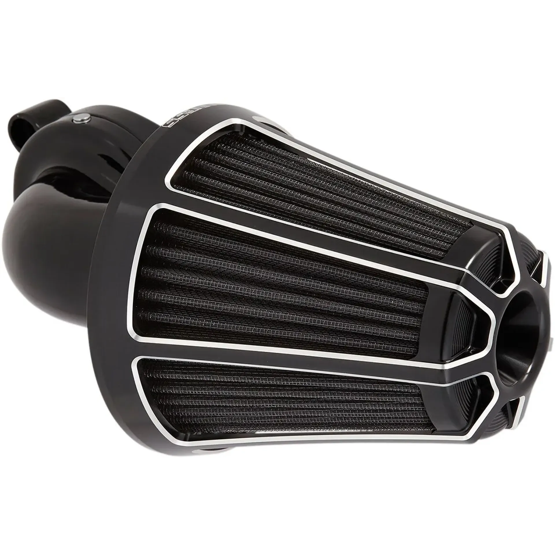 Air Cleaner Kit Monster Sucker With Cover Beveled Black