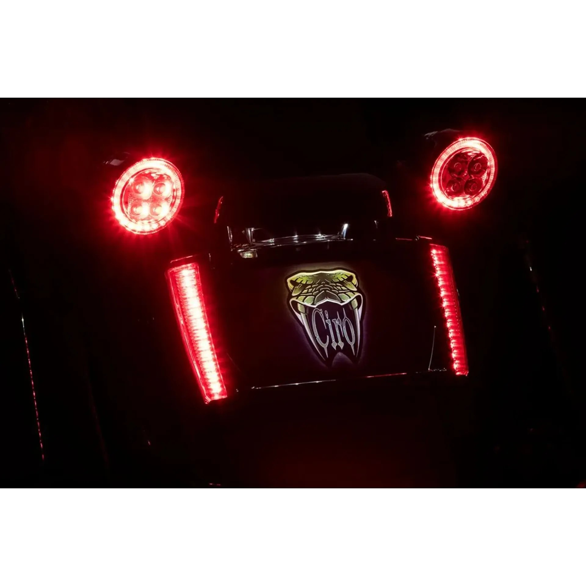 Frame Lp W/Leds Blk/Red