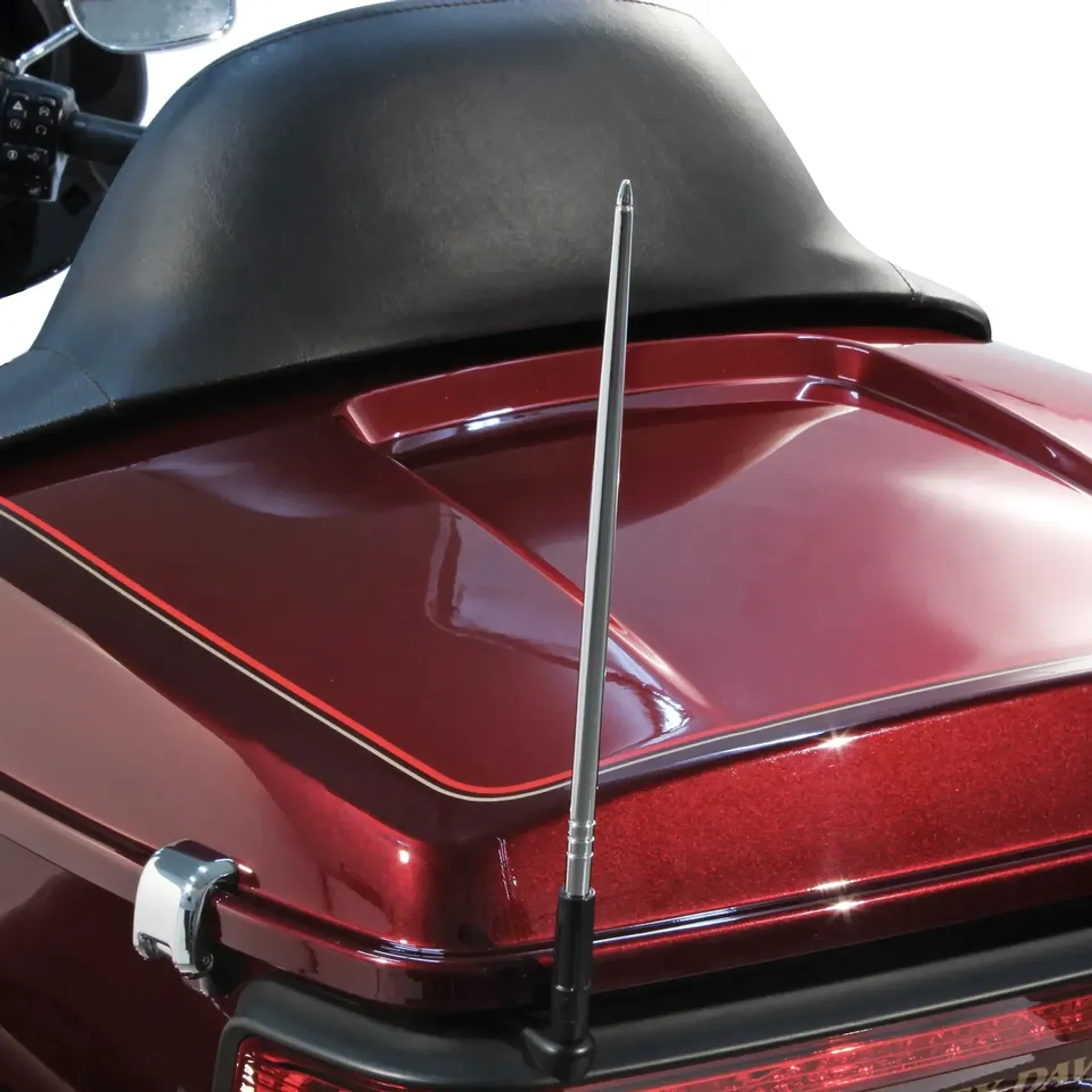 High Caliber Flexible 12″ Antenna Chrome