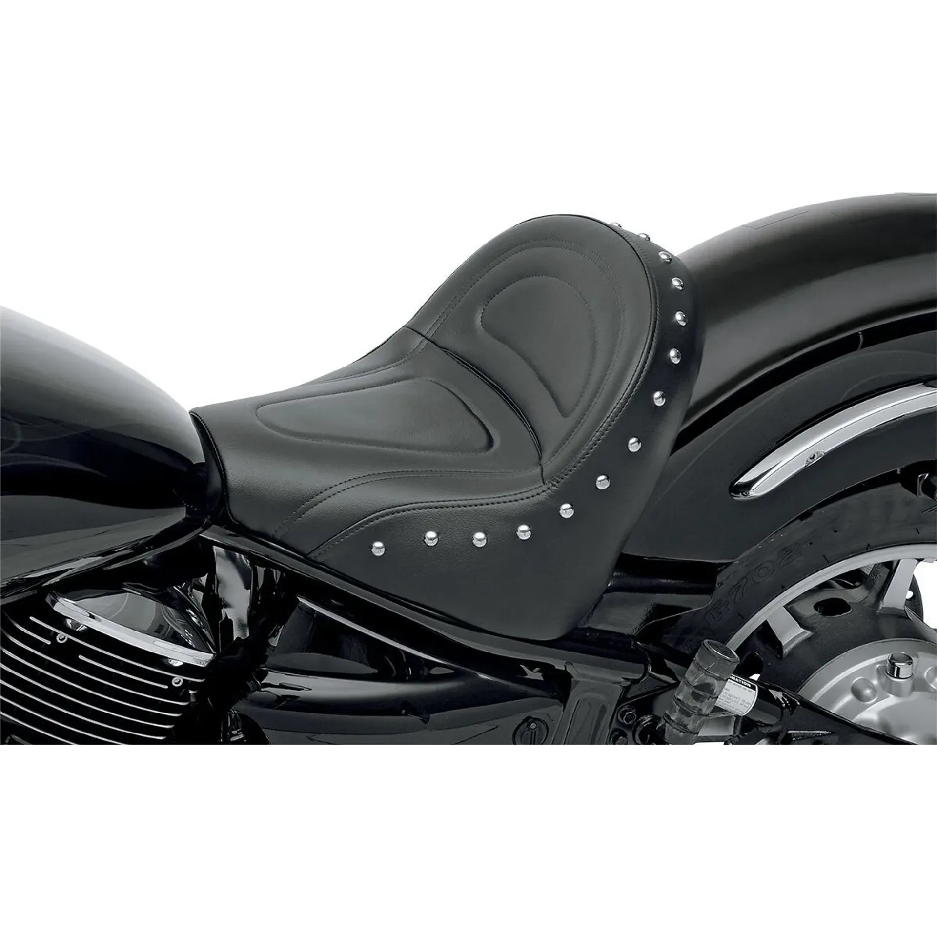 Solo Seat Renegade™ Classic Front SaddleHyde™|SaddleGel™ Studded Black|Natural