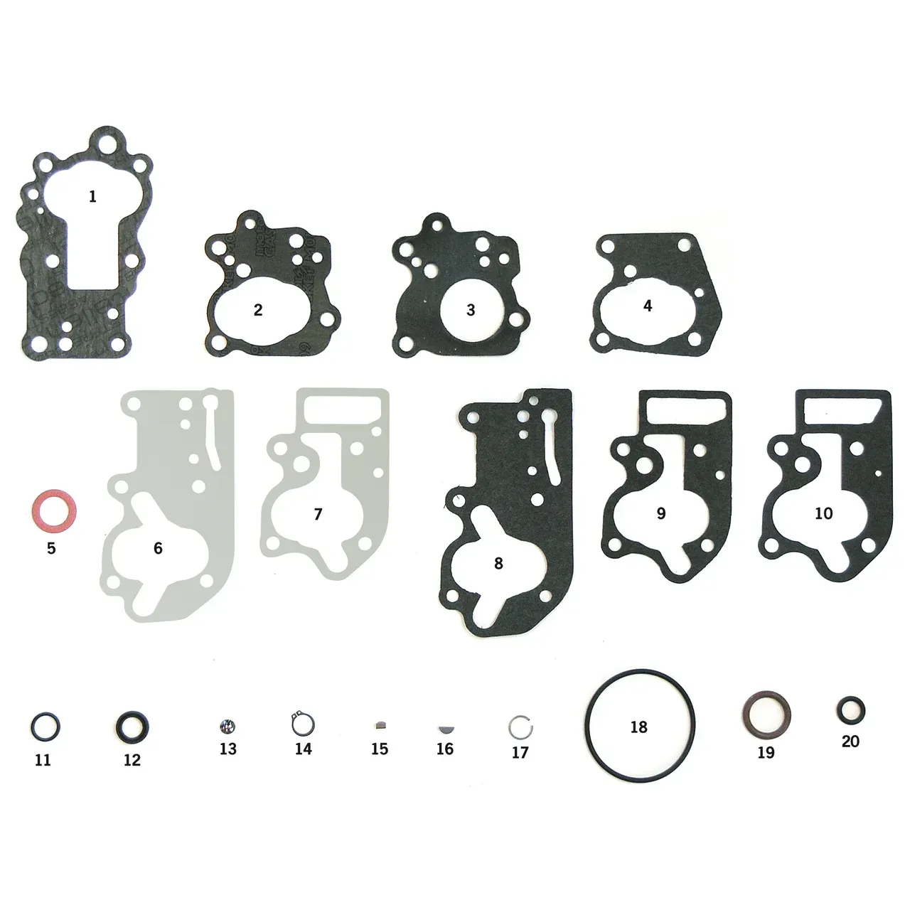 10pck oil pump body gaskets #26245-41 - Afbeelding 3