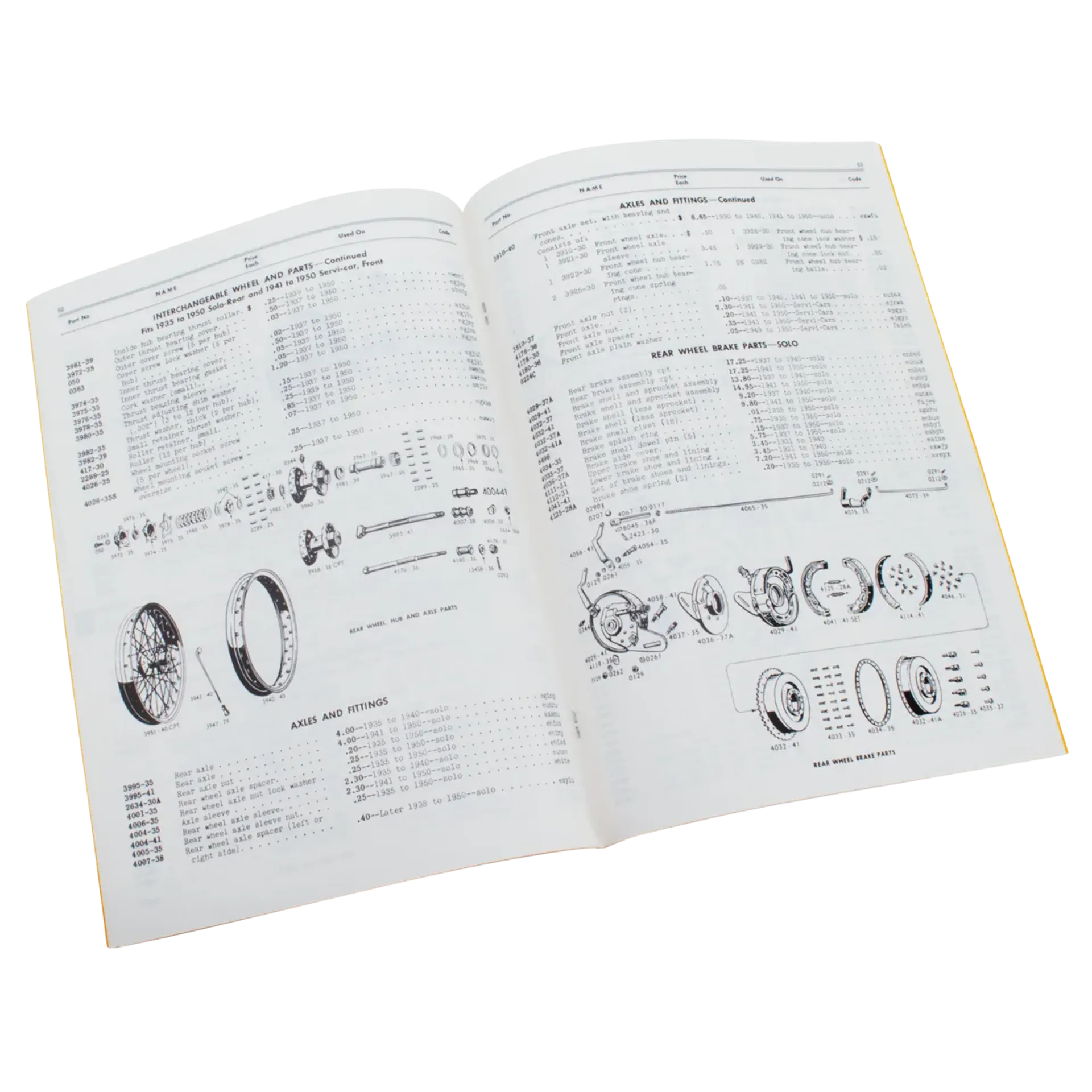 Catalog spare parts 38-50 WL/G civilian