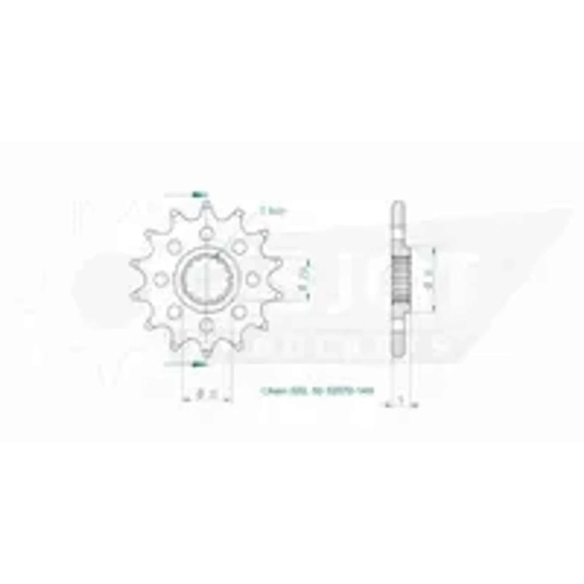 Sprocket front 14t 520