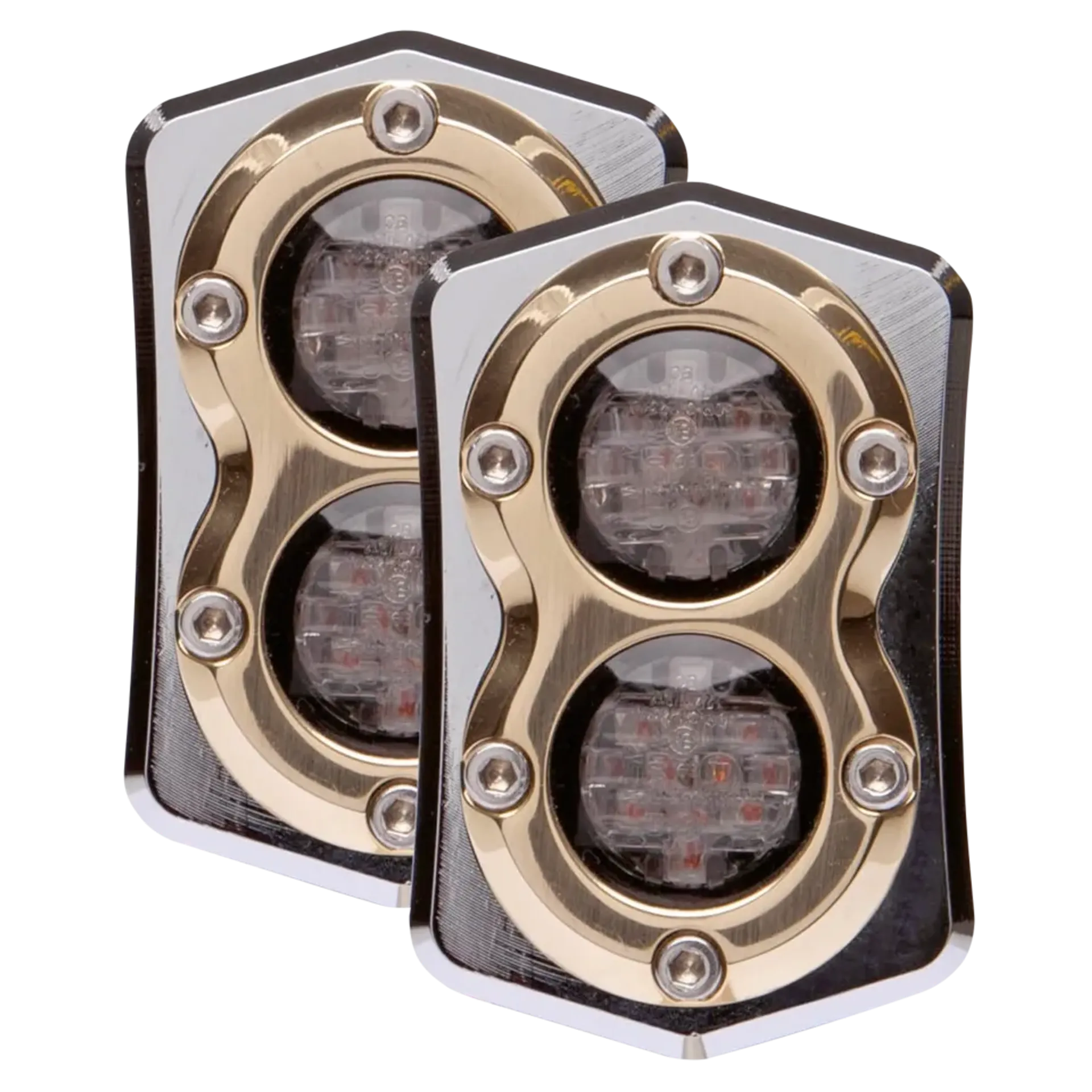 Vity’s Taillight/licenseplte kit chr/brs