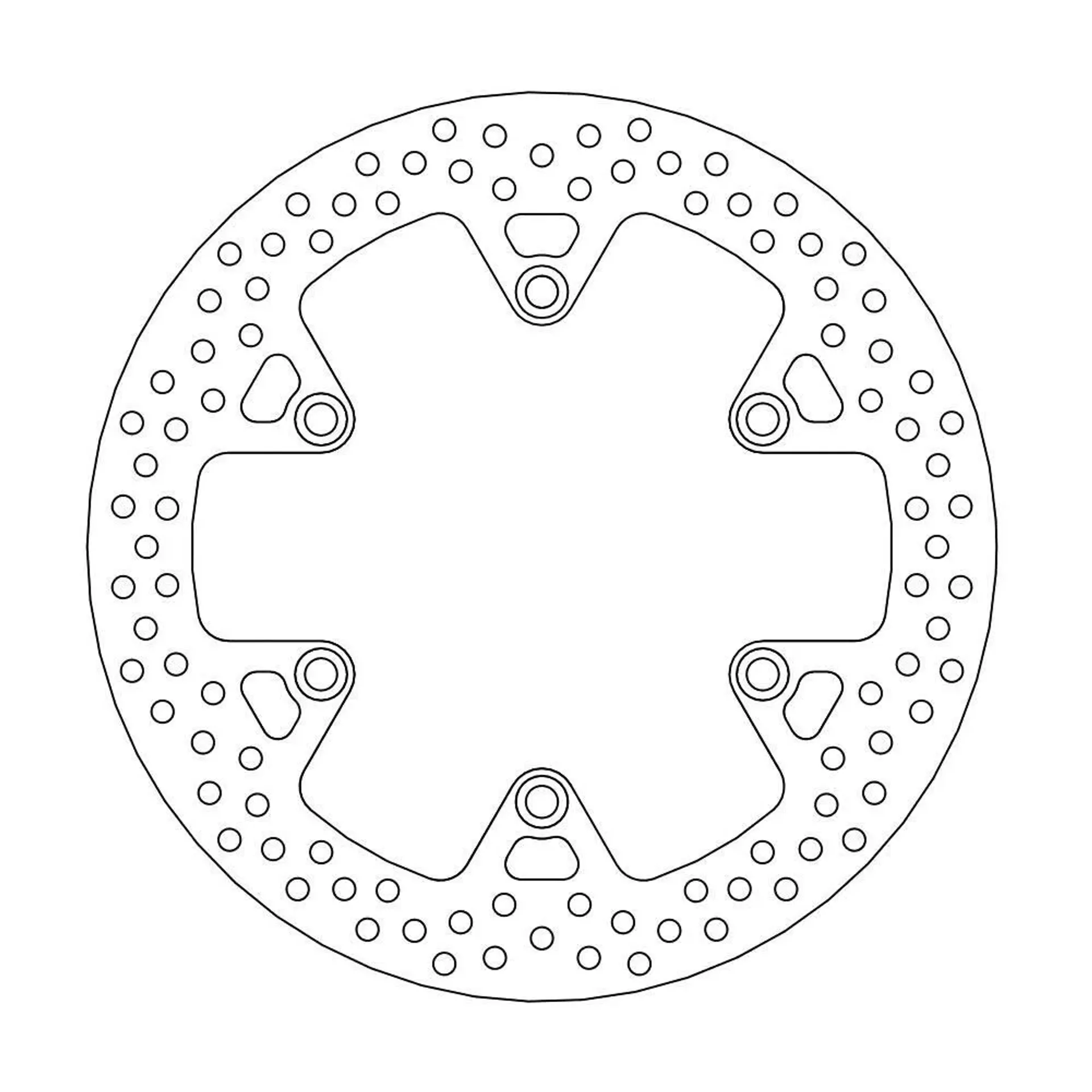 Brake Rotor Fixed Halo Round Natural