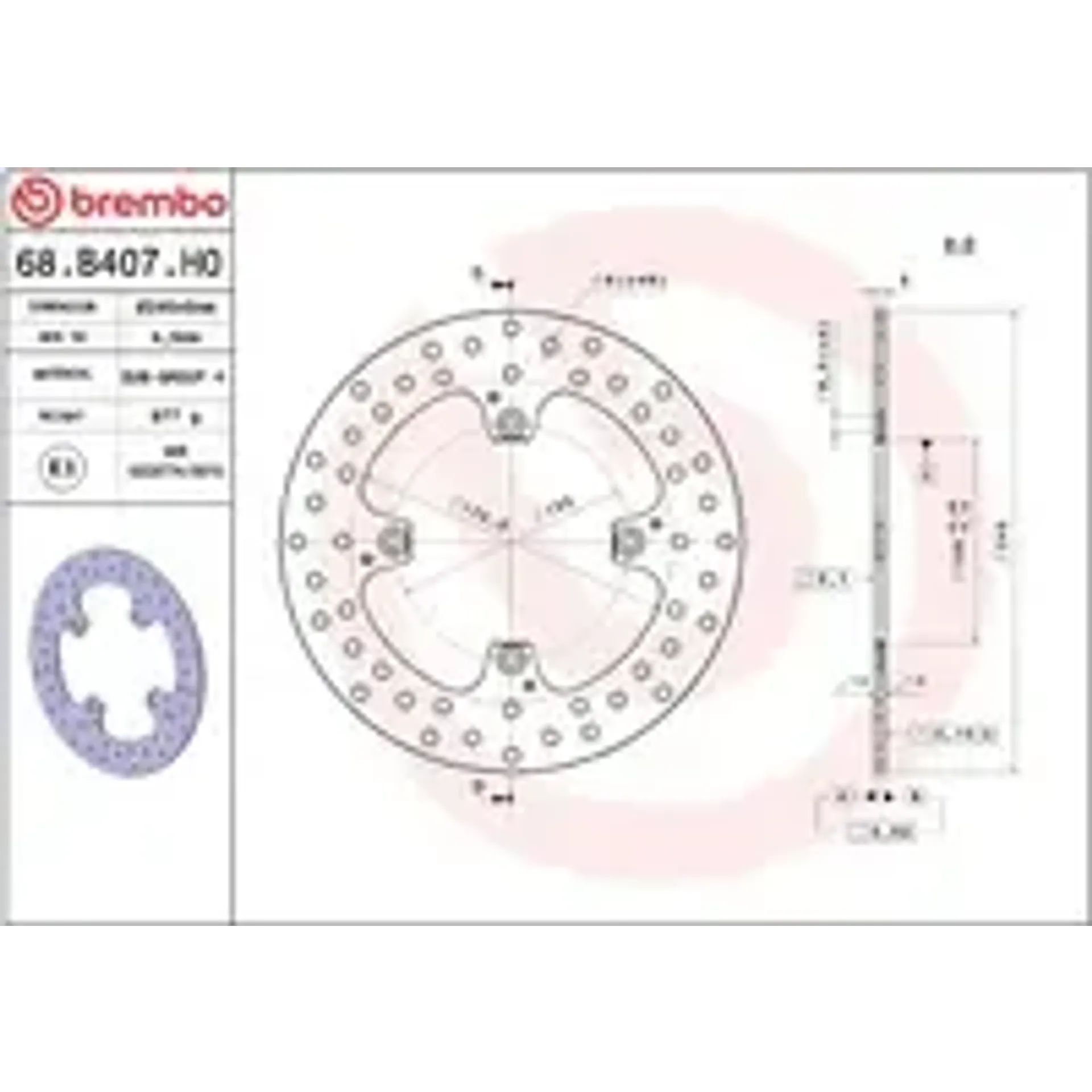 Brake disc fix rr