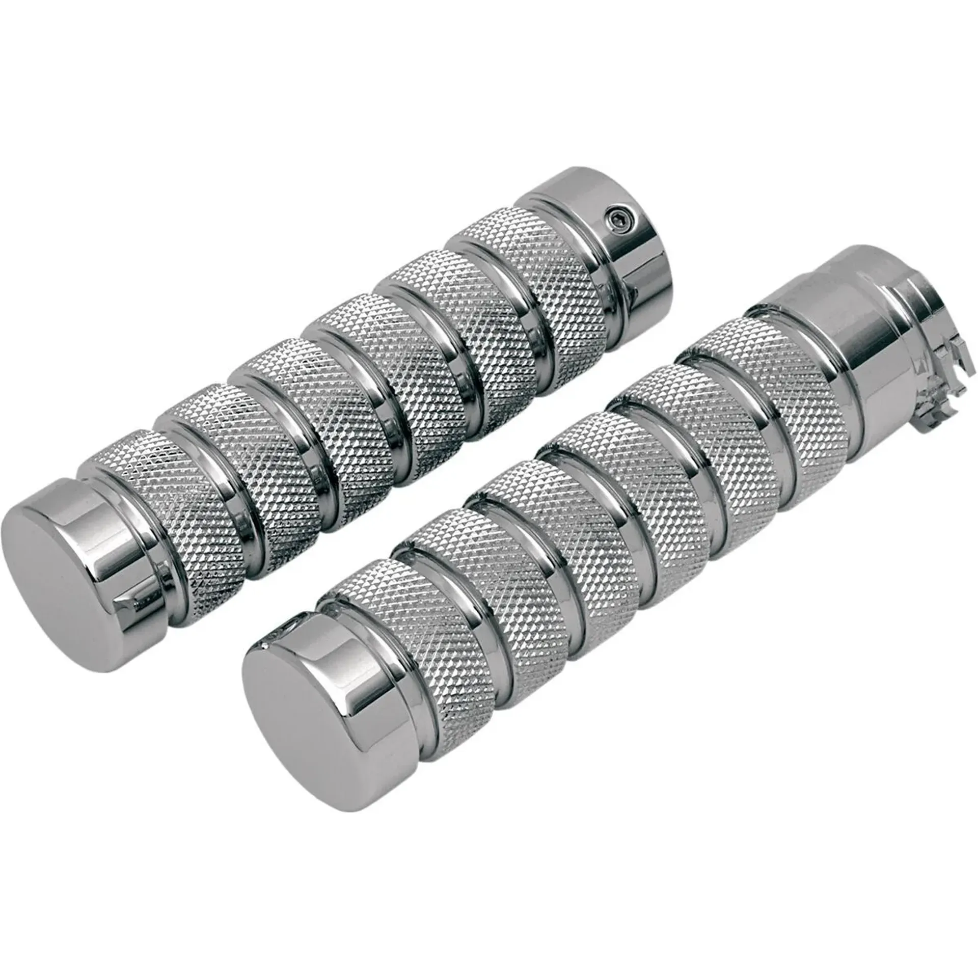 Accutronix Grips Handlebar Knurled Notched 1″ Chrome