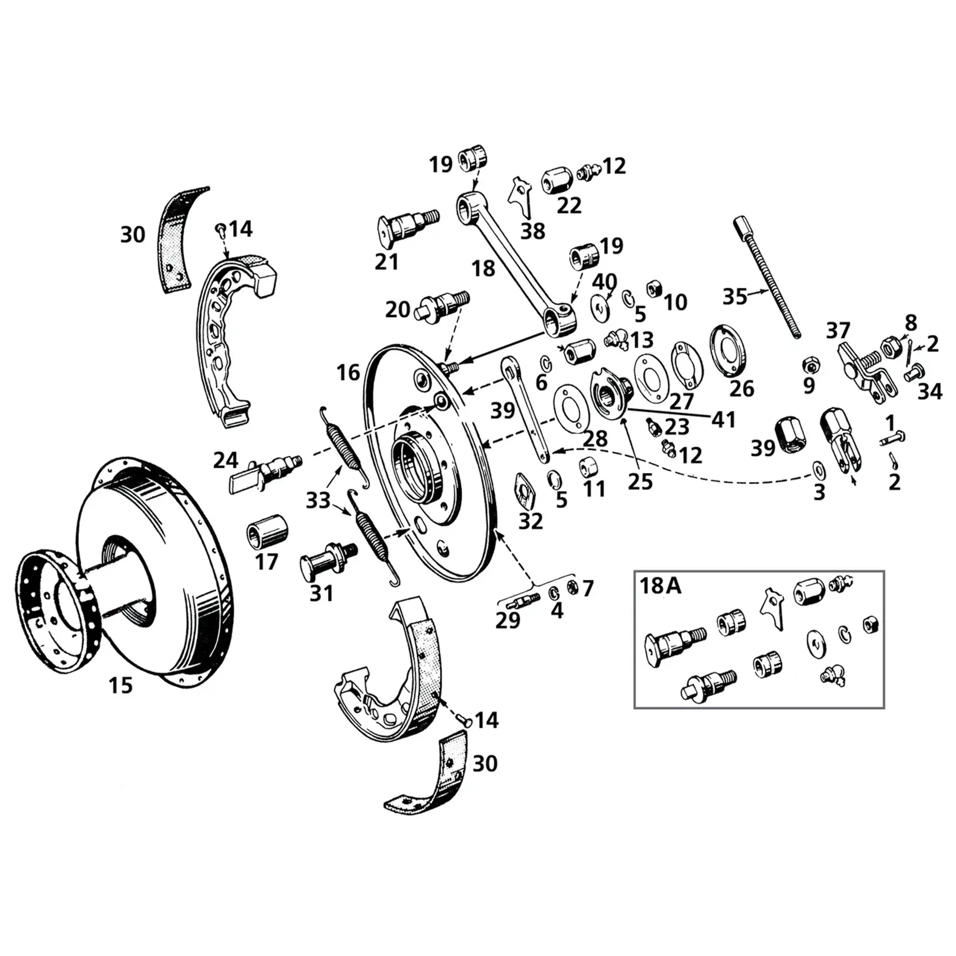 10pck fork stud lock washer