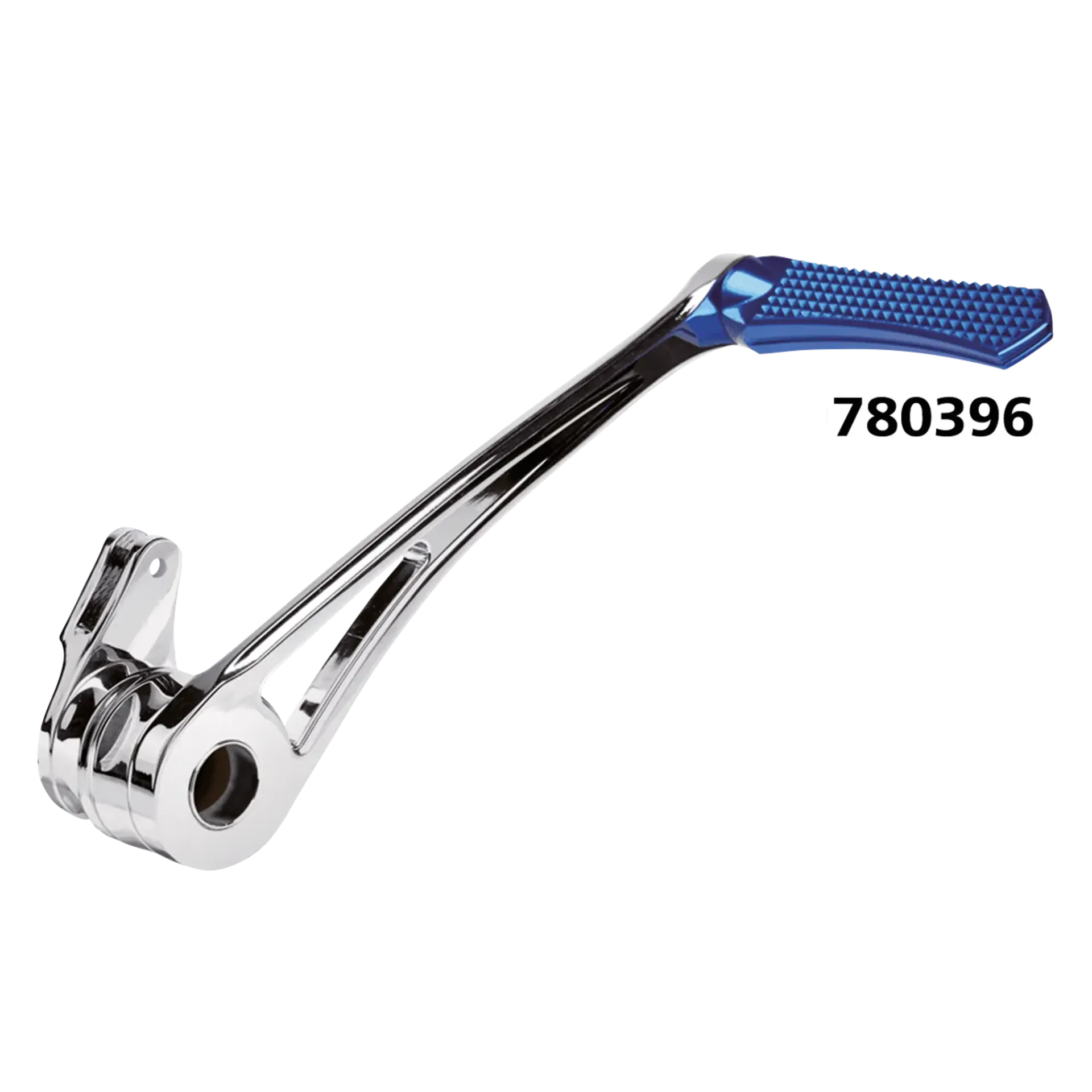 DMND BRAKE ARM CHR+BLUE PEG FLH/T14-UP