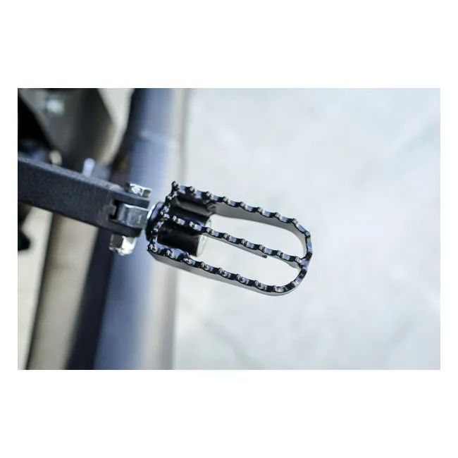 Burly, Mini MX style foot pegs. Black - Afbeelding 6