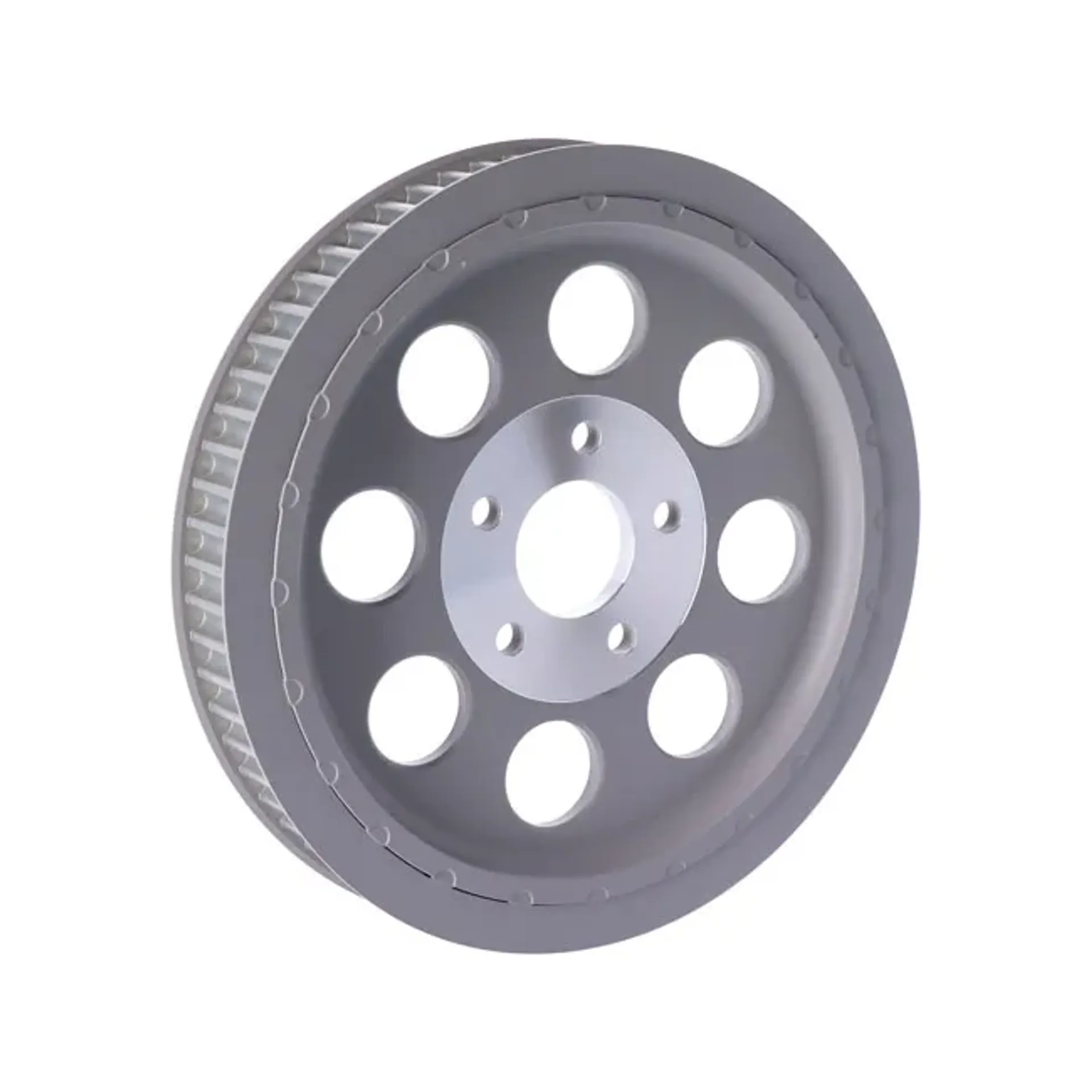 Reproduction OEM style wheel pulley 65t, 1-1/2" belt. Silver