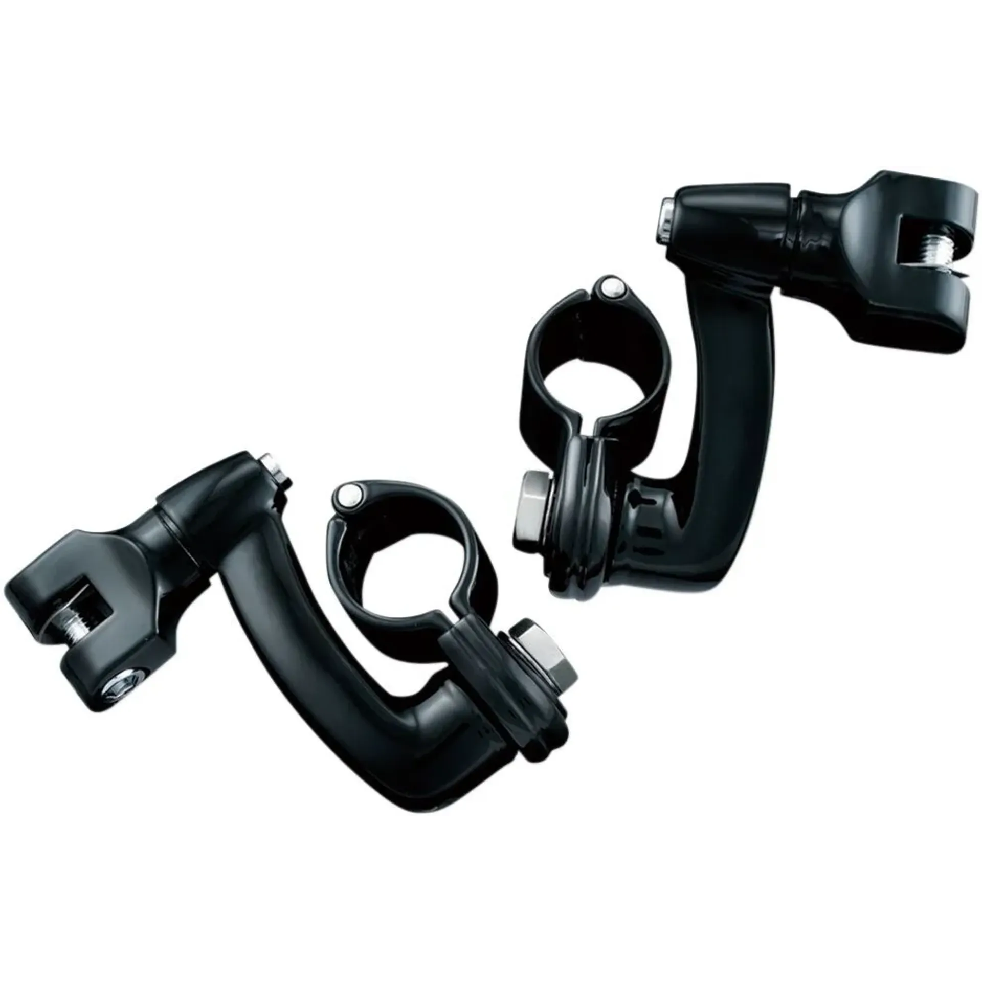 Longhorn Offset Mounts With 1-1/4″ Magnum Quick Clamps Black
