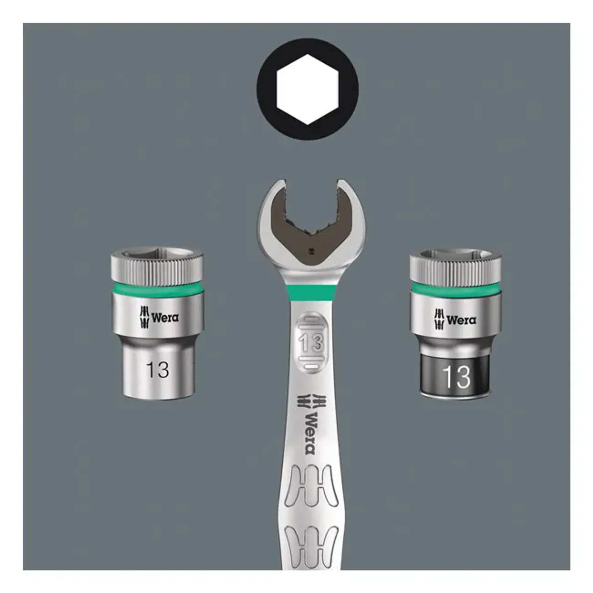 Wera socket belt with 1/4" drive Torx® socket bits