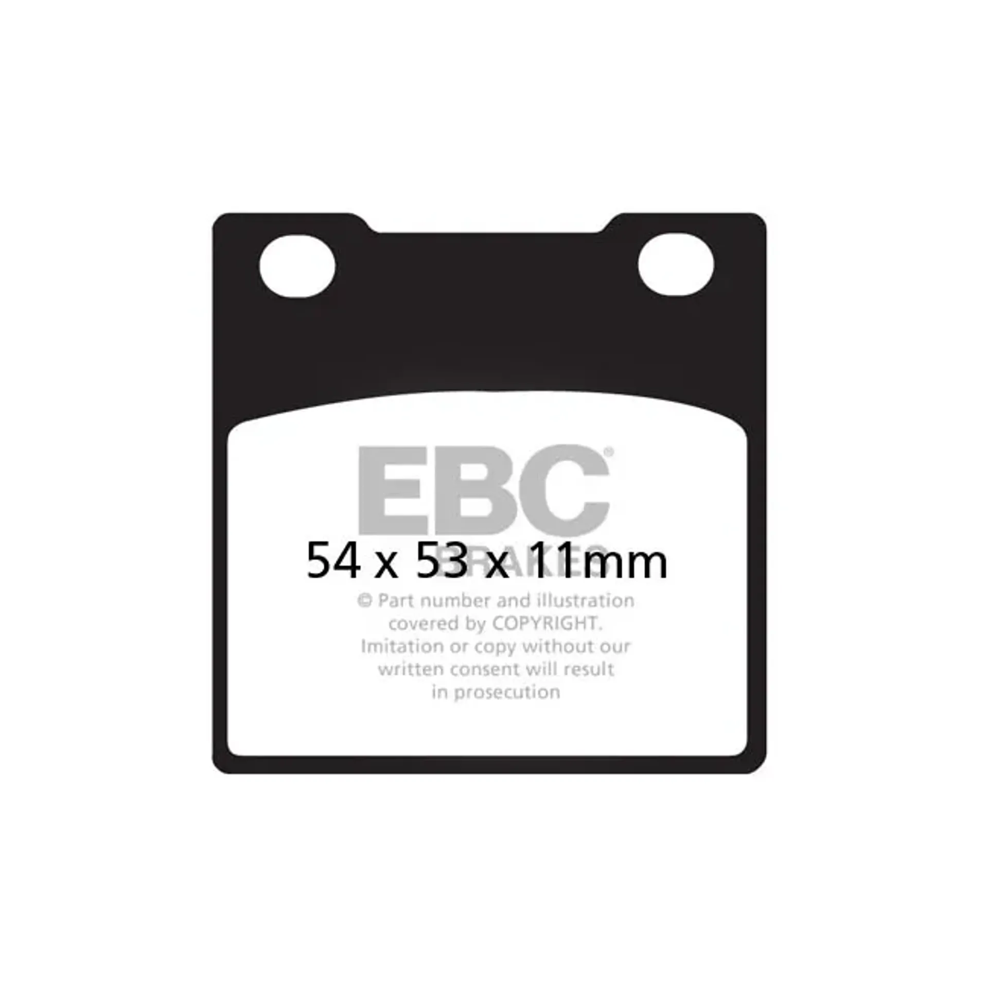 EBC V-pad Semi Sintered brake pads