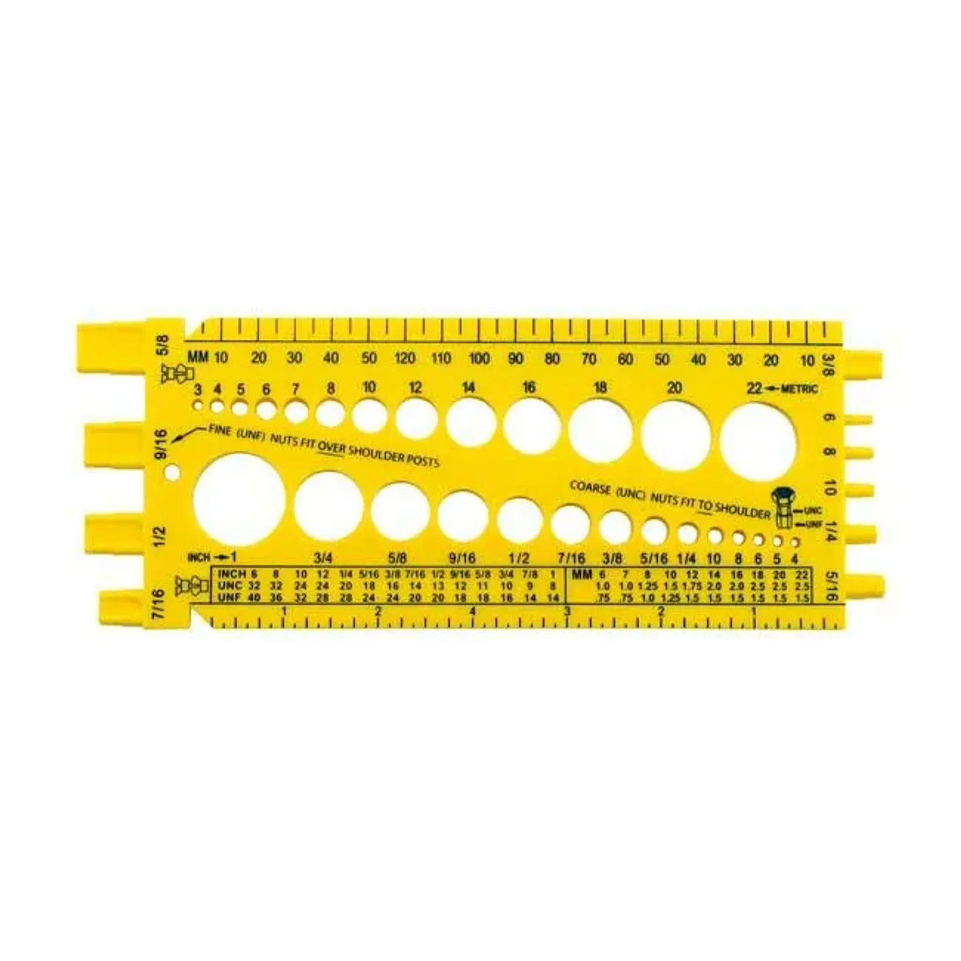 Motorcycle storehouse, %27%27Size it%27%27 bolt & nut gauge tool