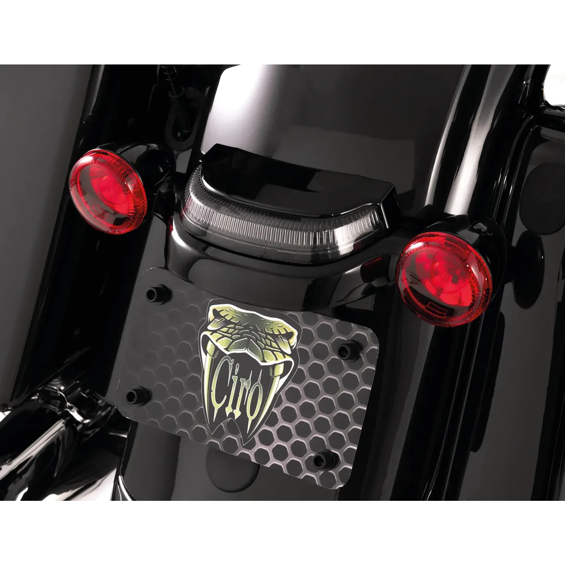 Crown Lightstrike taillight black/smoke