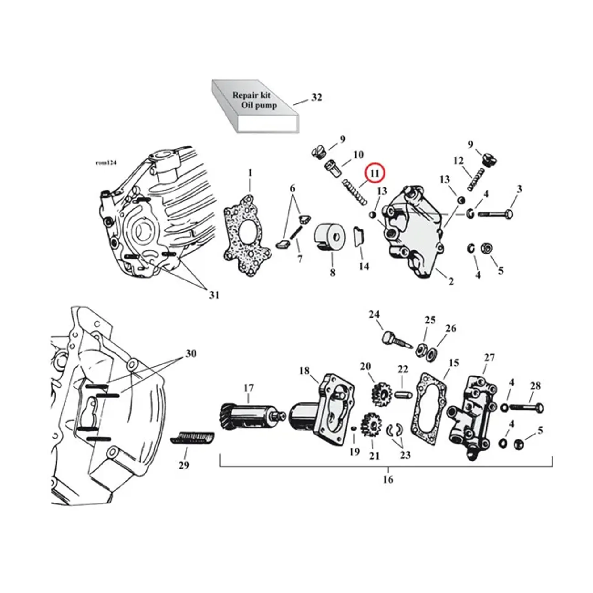 Spring, by-pass valve