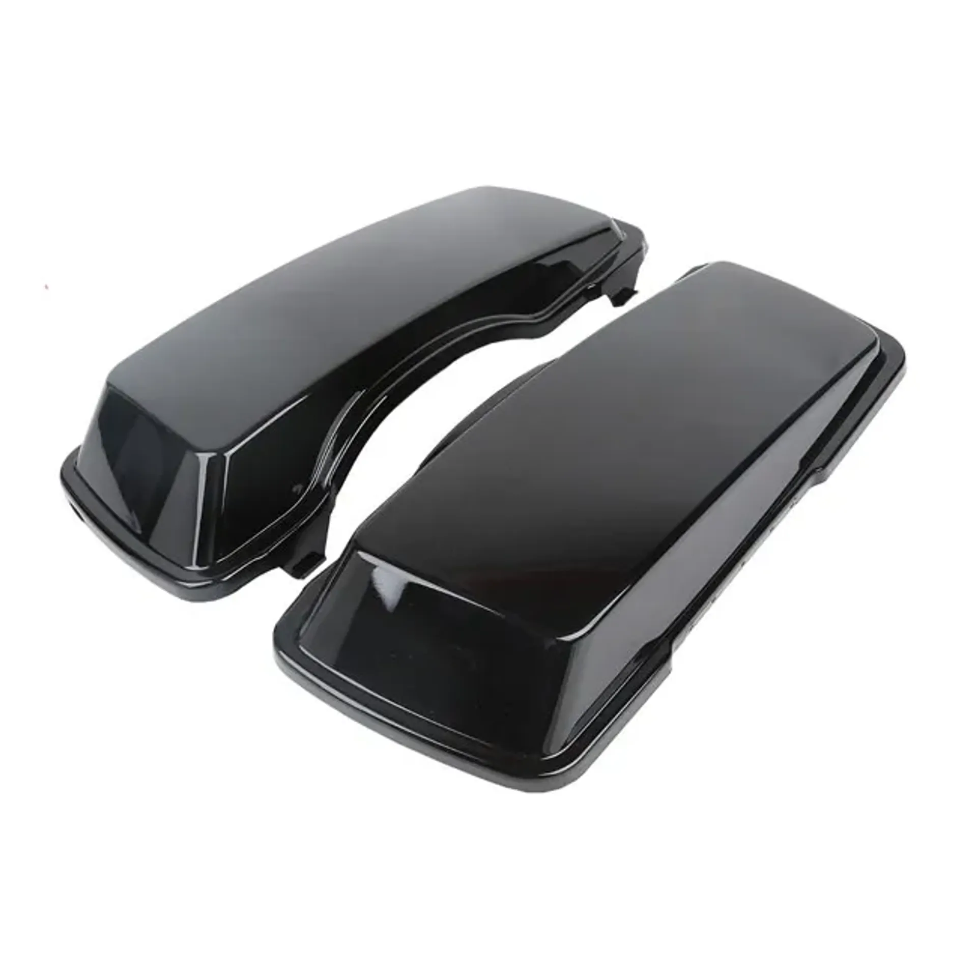 Saddlebag lid set. Black