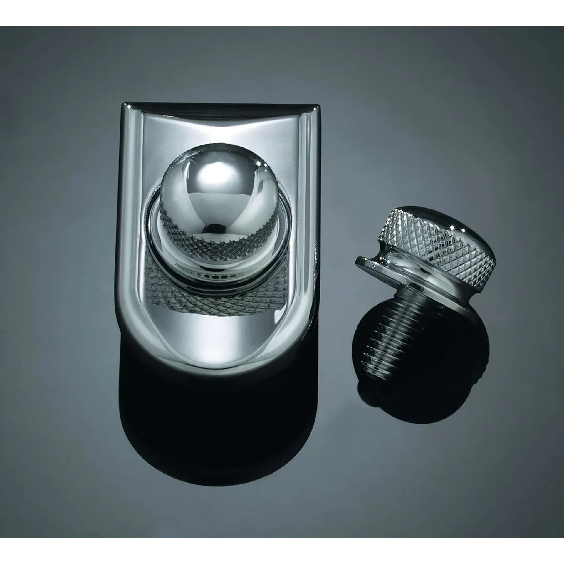 Knob Seat Knurled Chrome