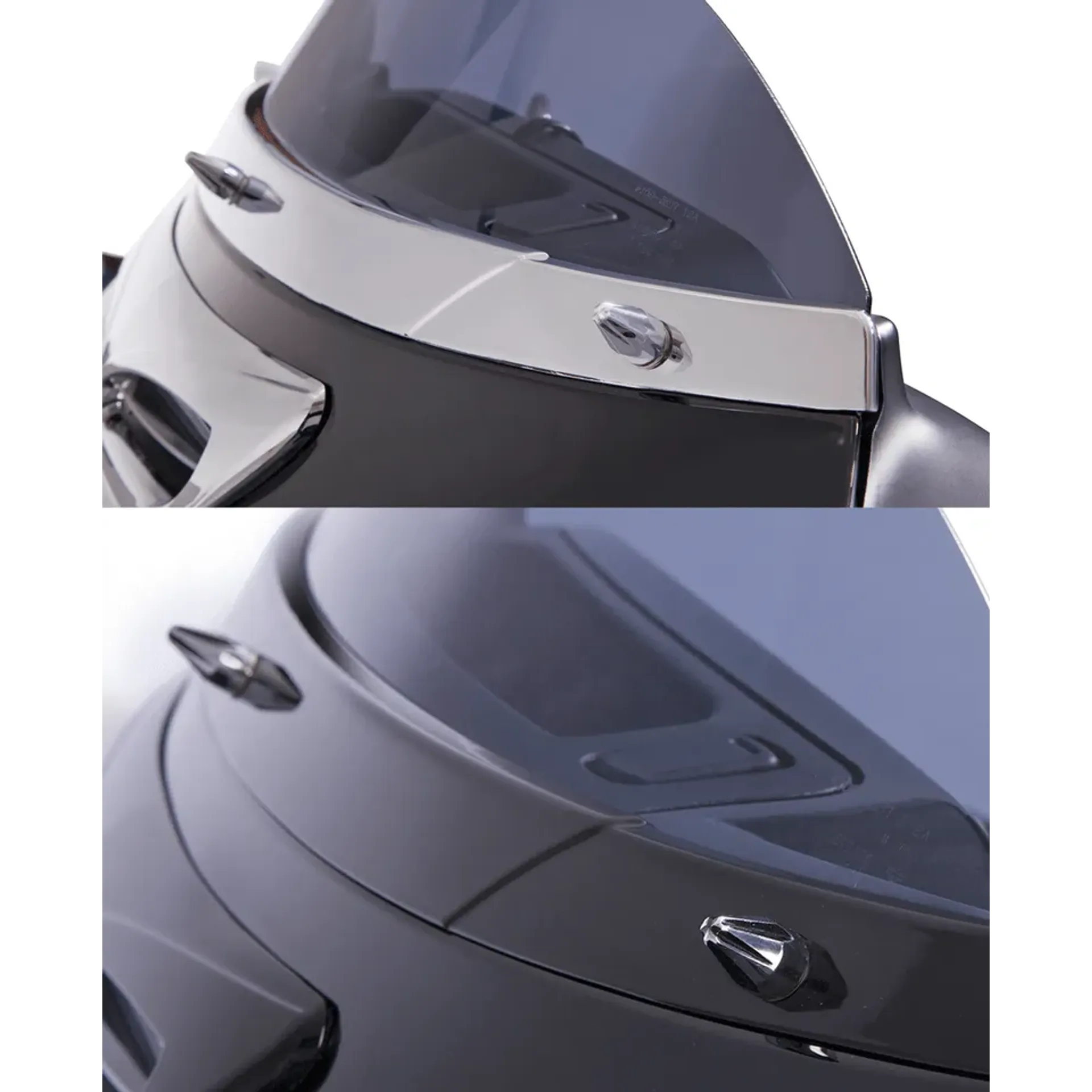 Blk Windshield Screw Cap Kit FLH*96-UP