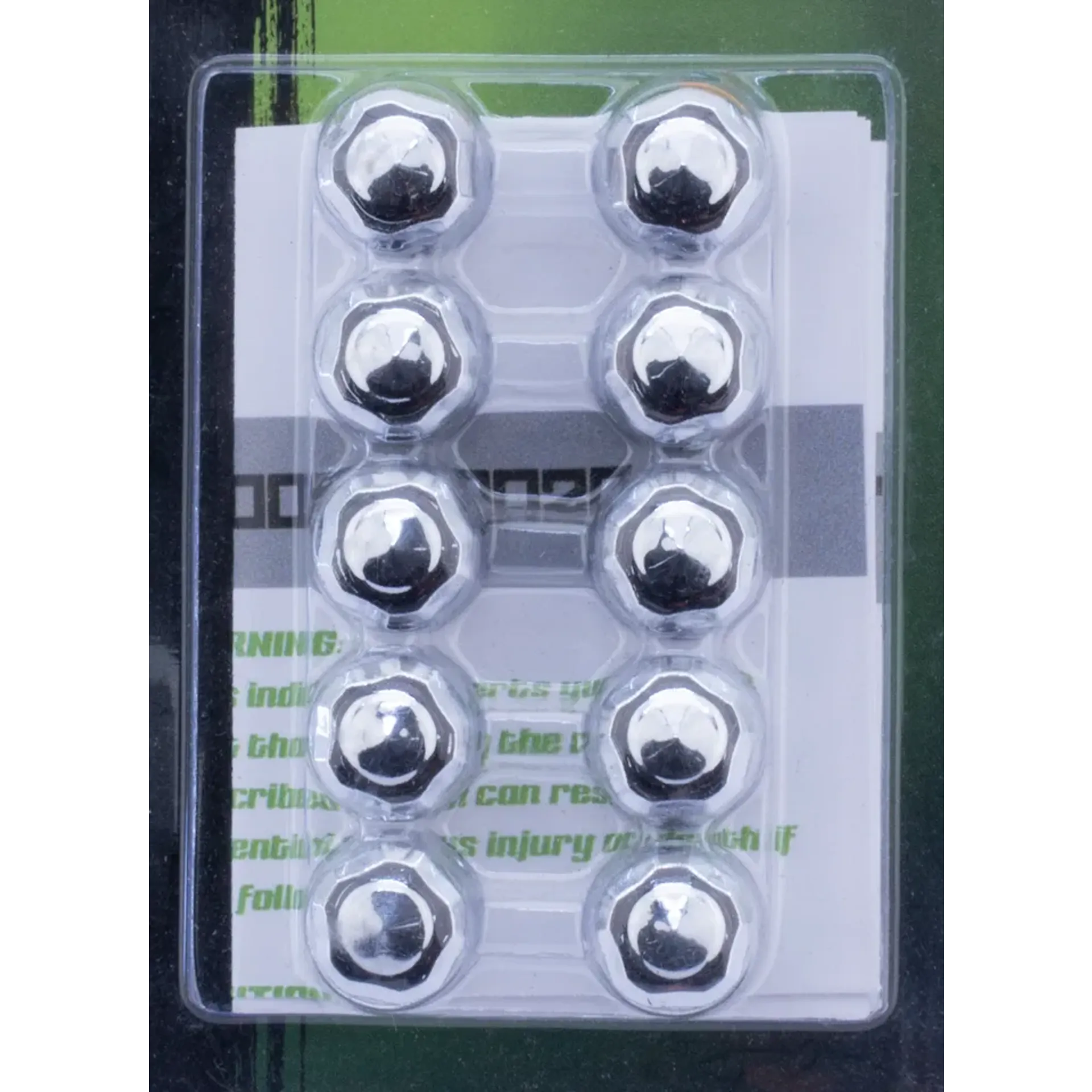 Diamond crown Chr BOLT CAPS 1/4″ 10Pck