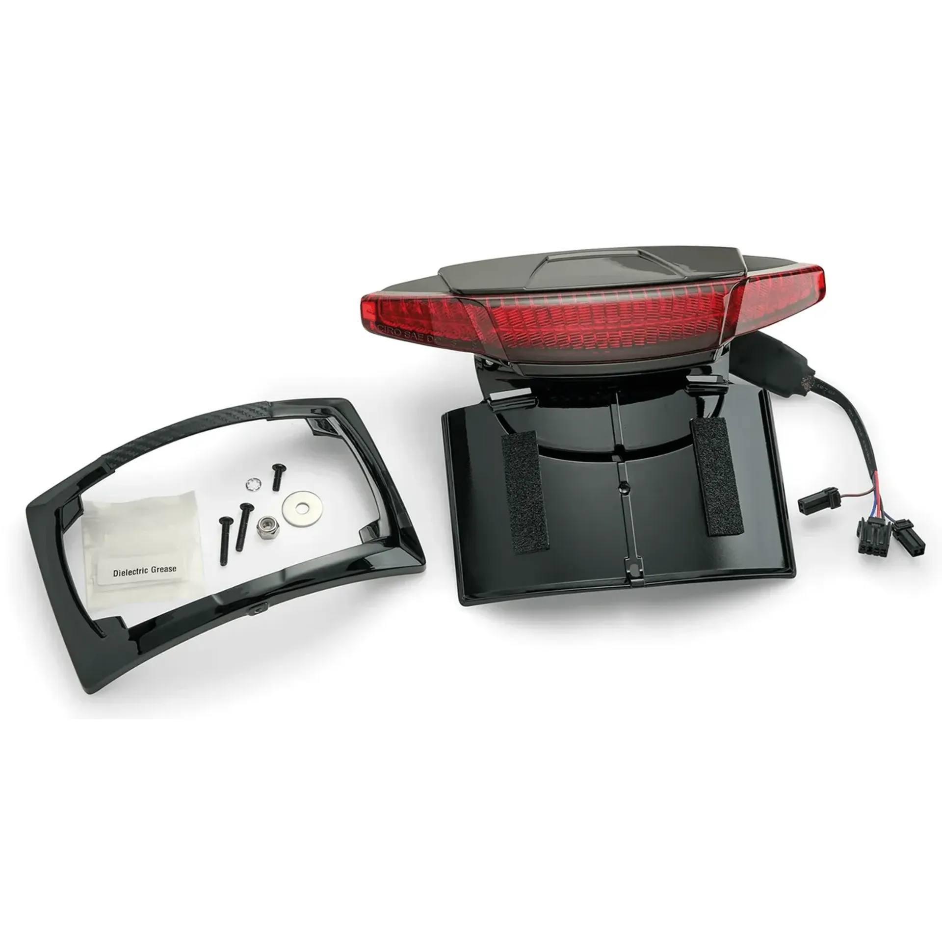 Ciro Latitude Lightstrike Tail Light & License Plate Holder For Touring
