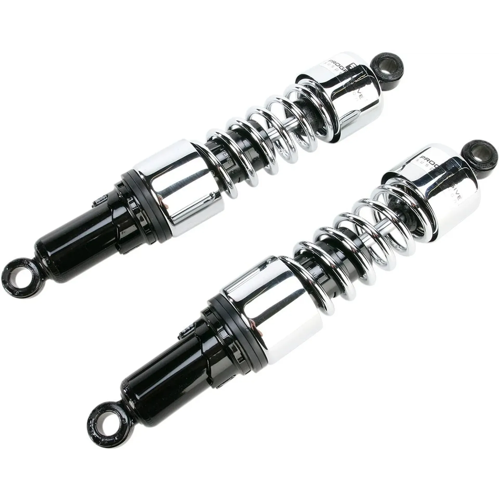 Progressive Suspension 412 Series Standard Dual Shock Assembly Chrome 14.25″ (362Mm)
