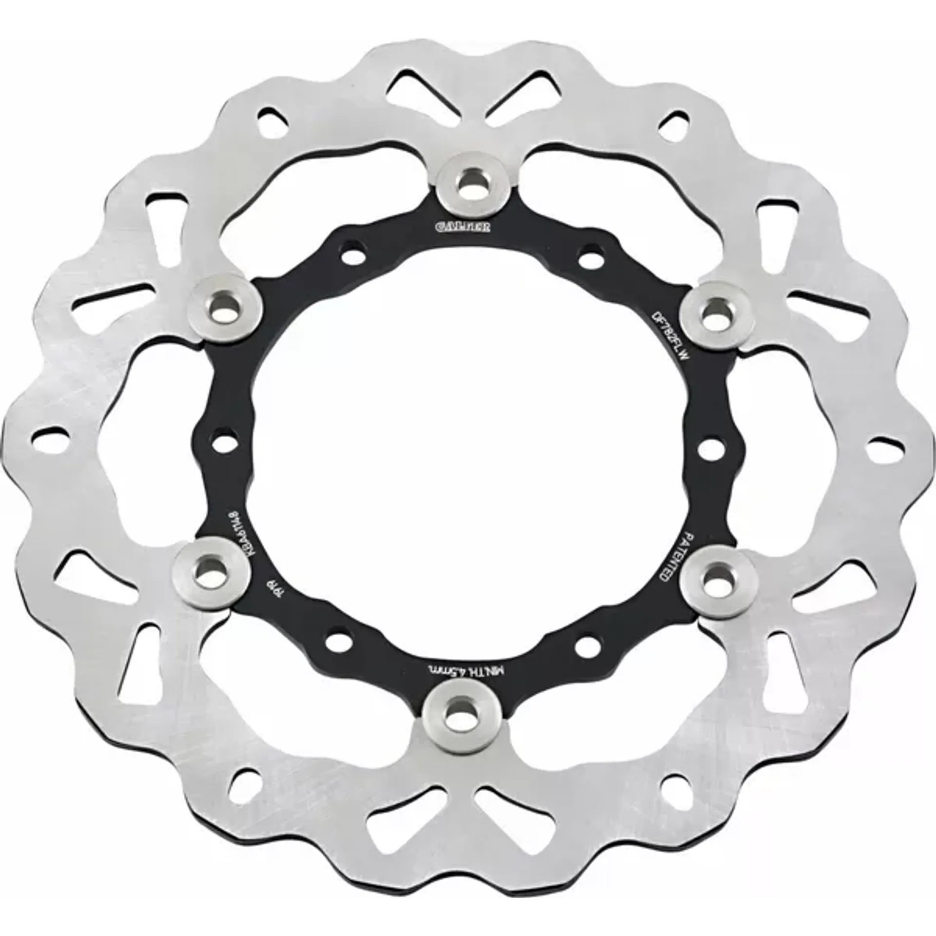 Brake disc float wave