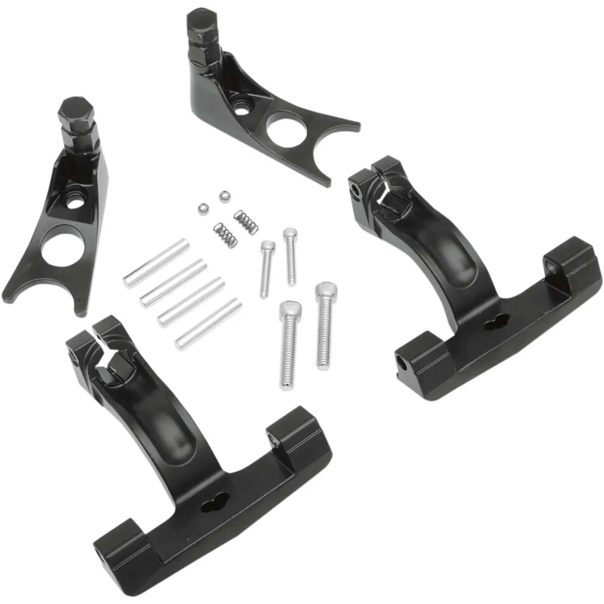 Passenger Floorboard Mount Kit Black Softail 00-07