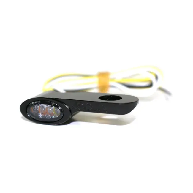 Kodlin, Elypse LED mini turn signals. Front. Black - Afbeelding 4