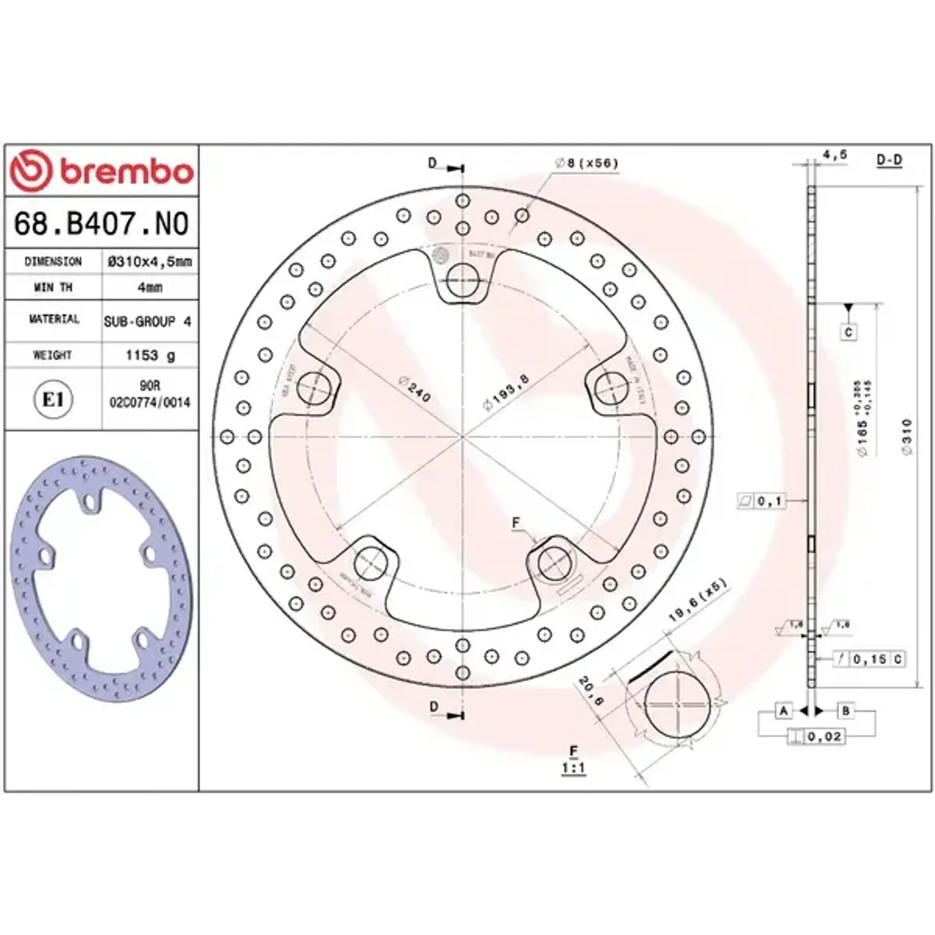 Brake disc fix fr